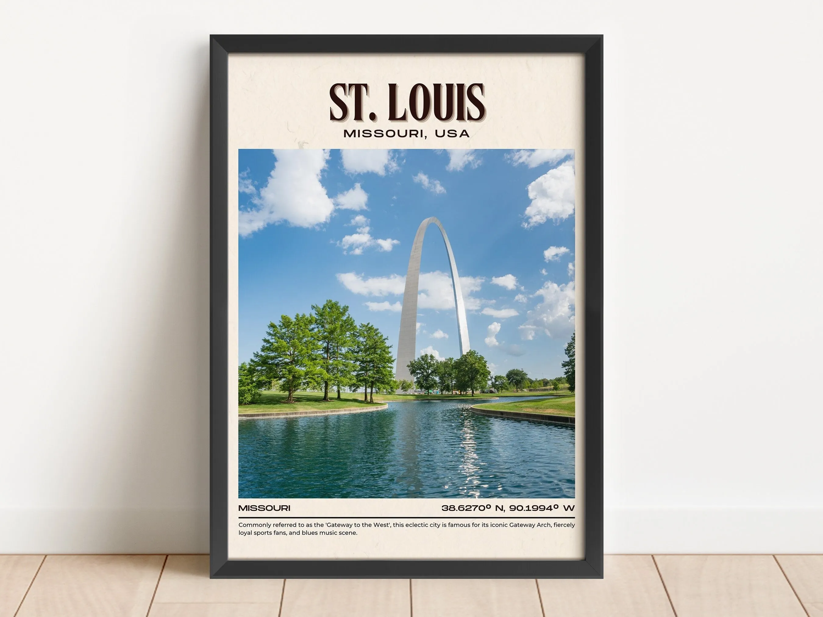 St. Louis Vintage Wall Art, Missouri, USA