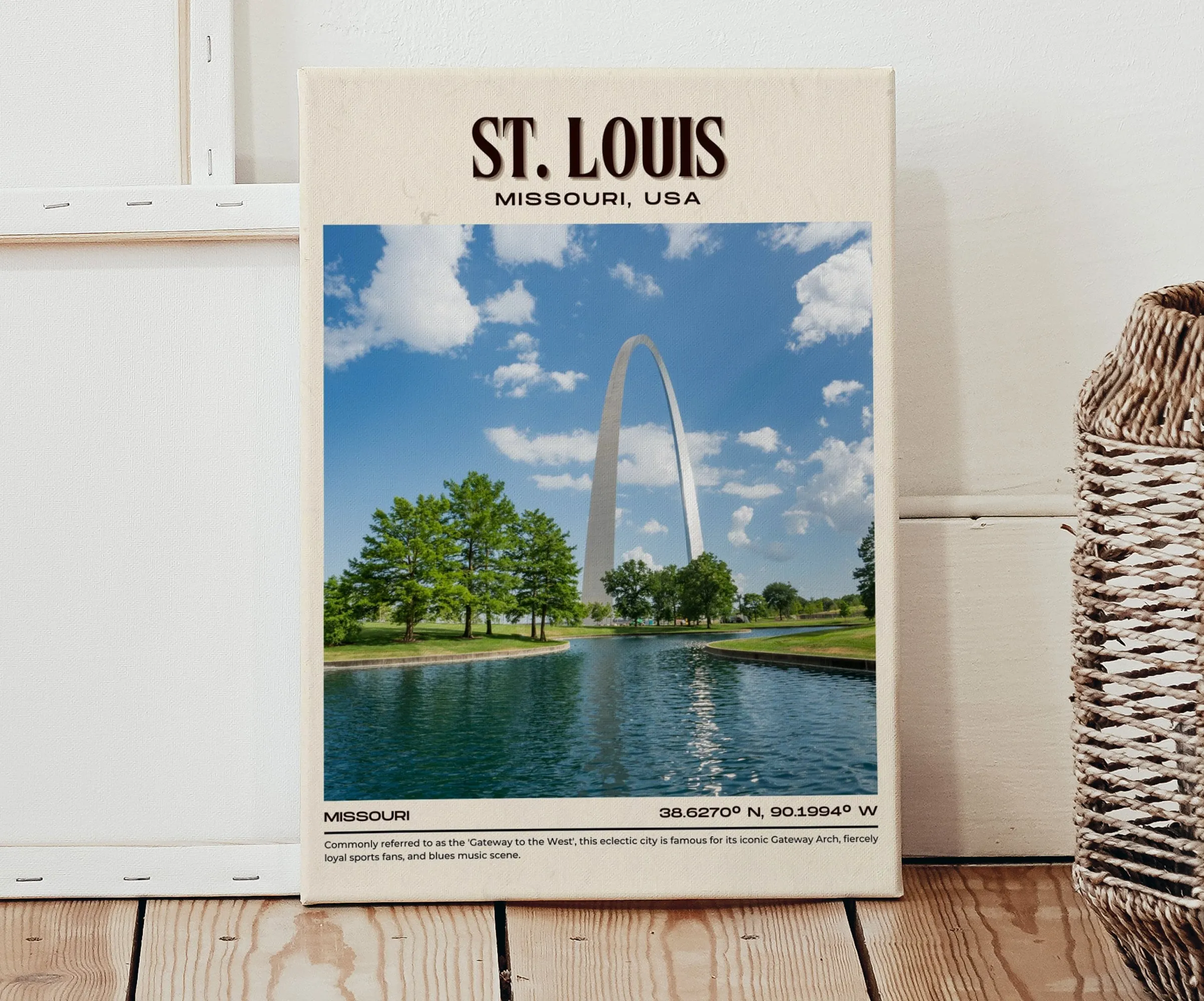 St. Louis Vintage Wall Art, Missouri, USA