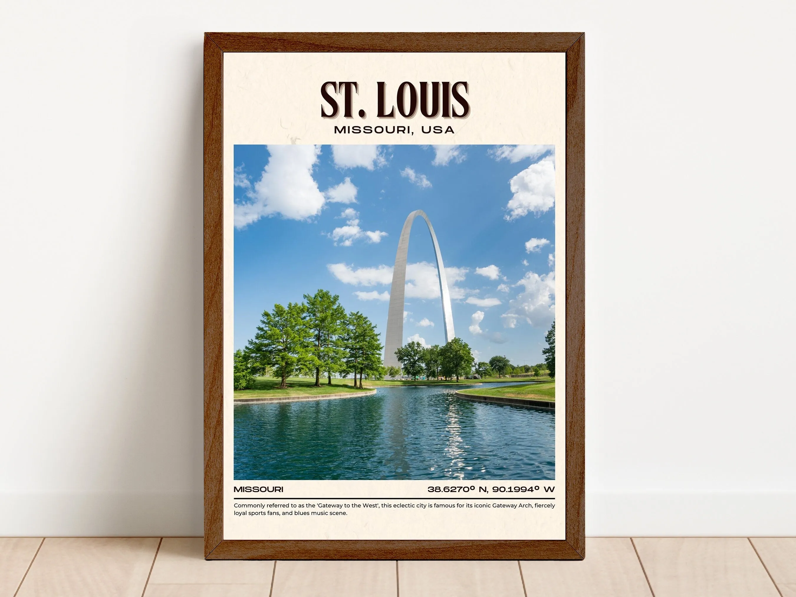 St. Louis Vintage Wall Art, Missouri, USA