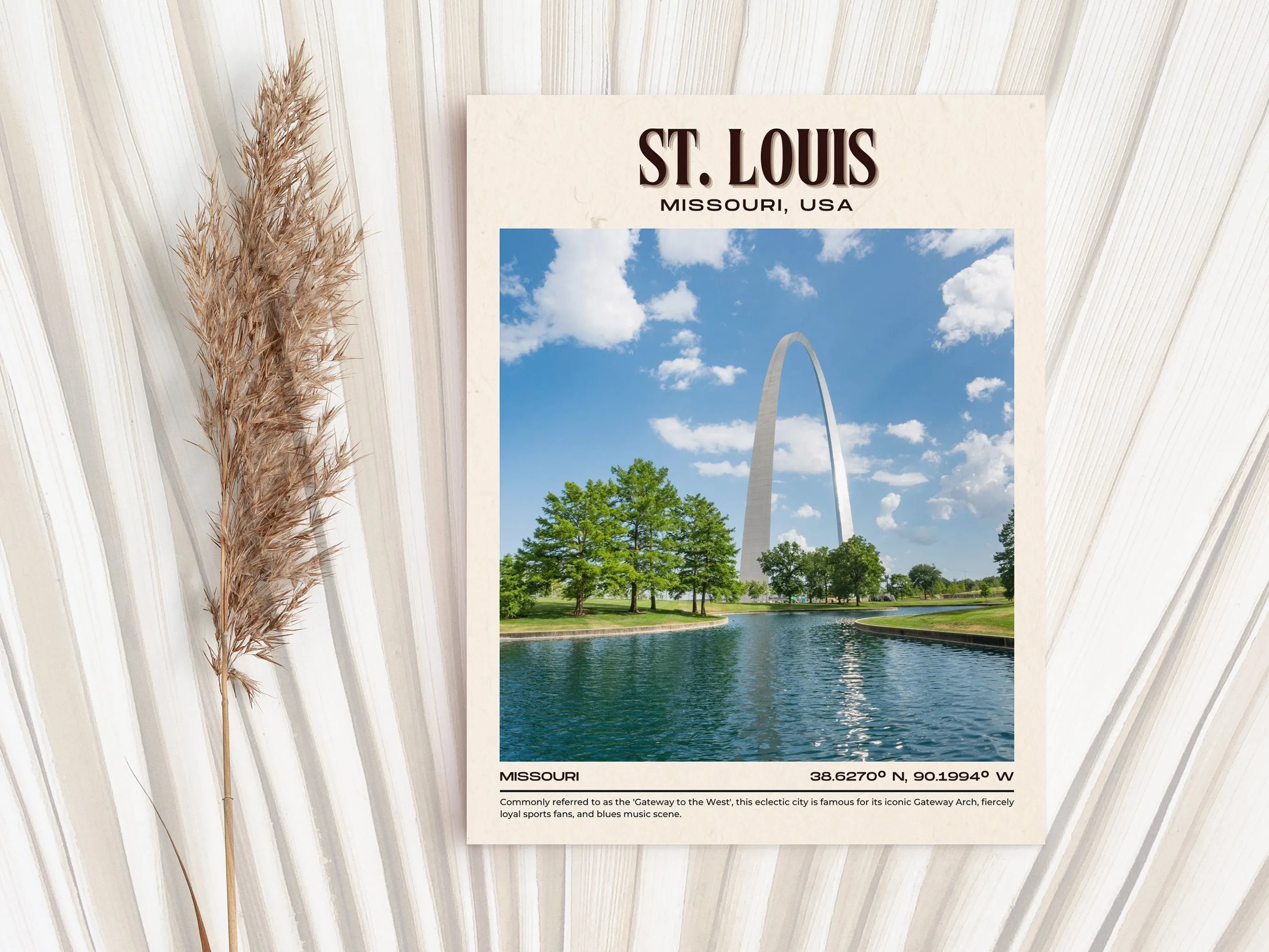 St. Louis Vintage Wall Art, Missouri, USA