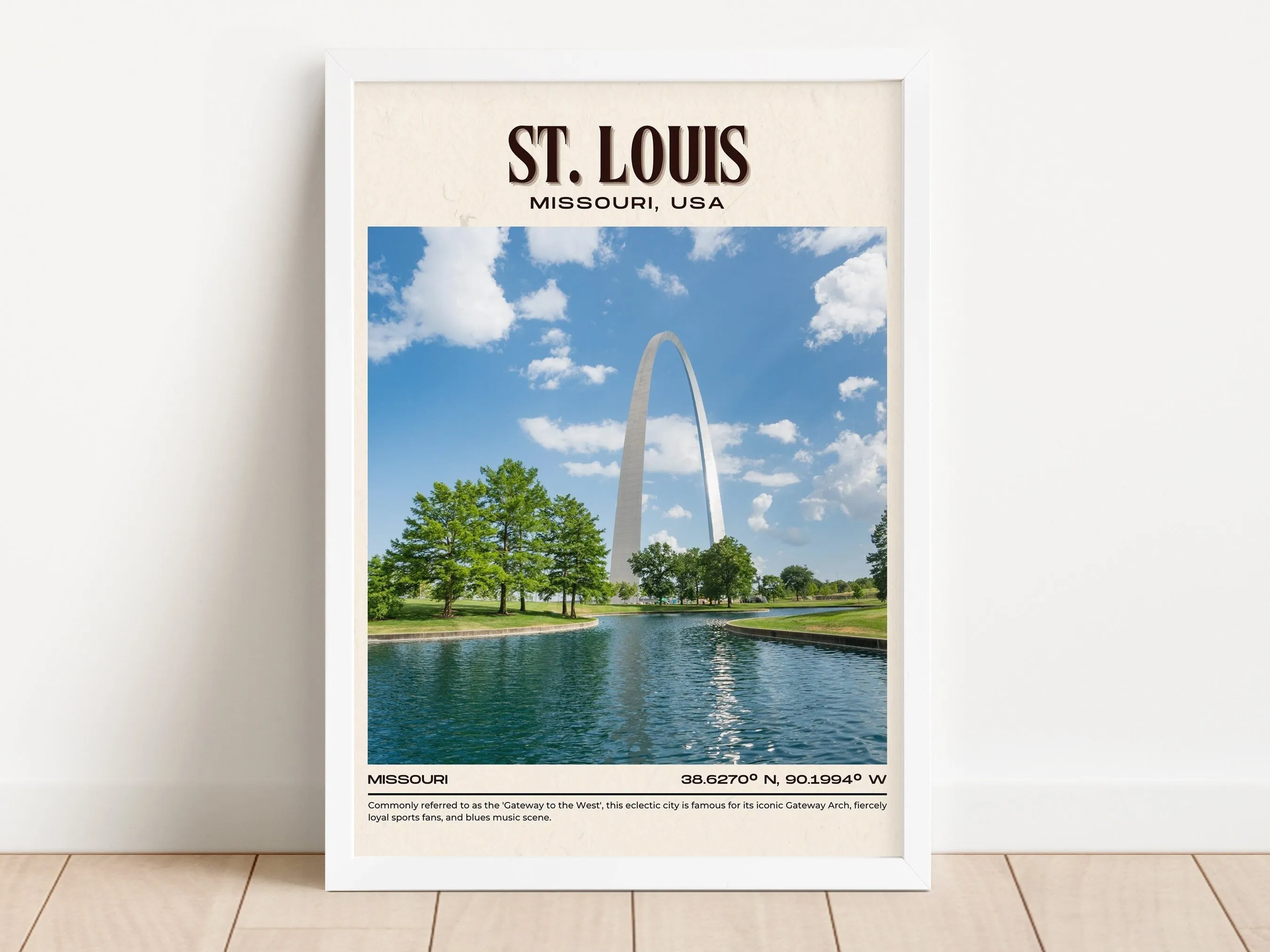 St. Louis Vintage Wall Art, Missouri, USA