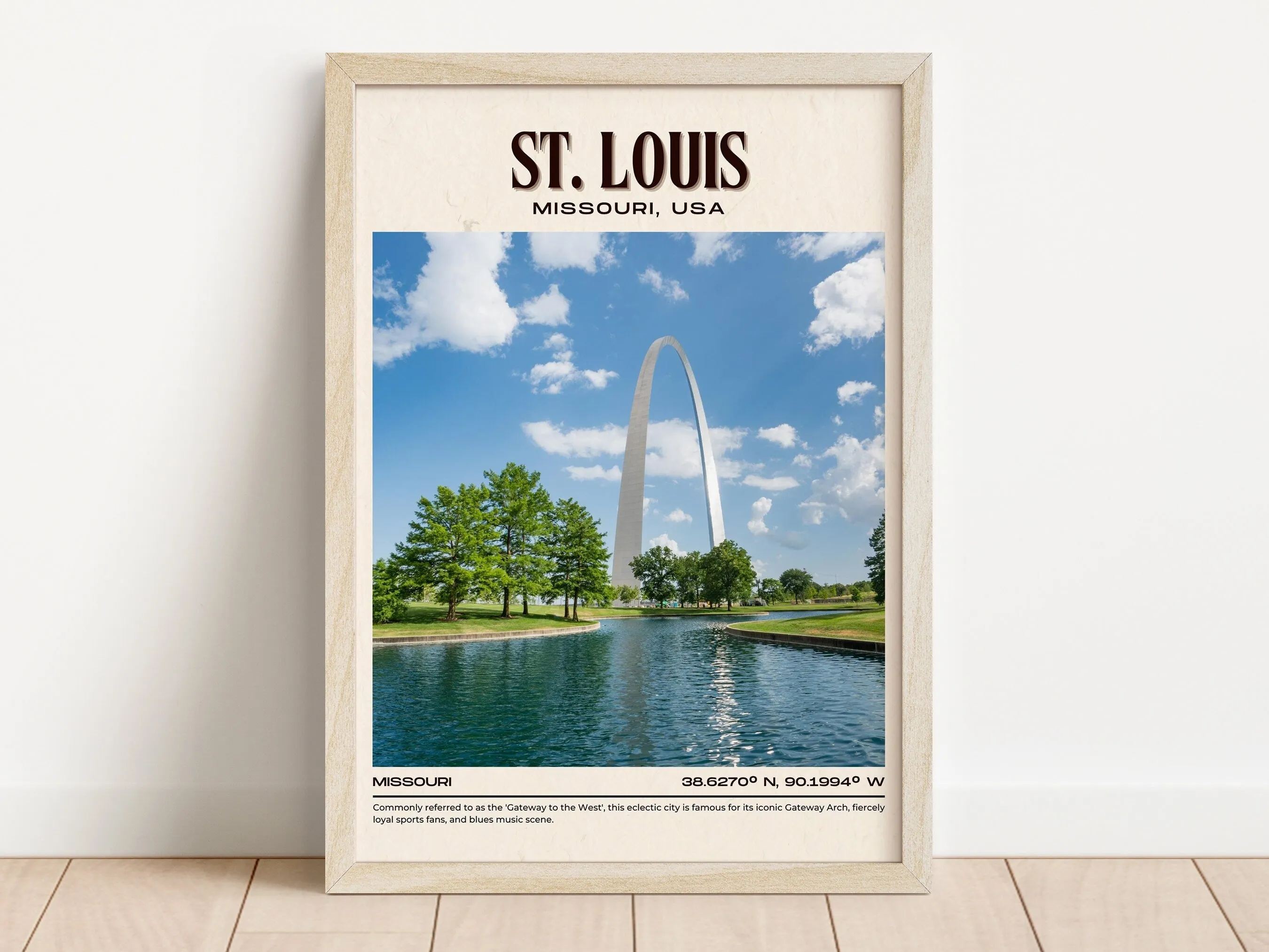 St. Louis Vintage Wall Art, Missouri, USA