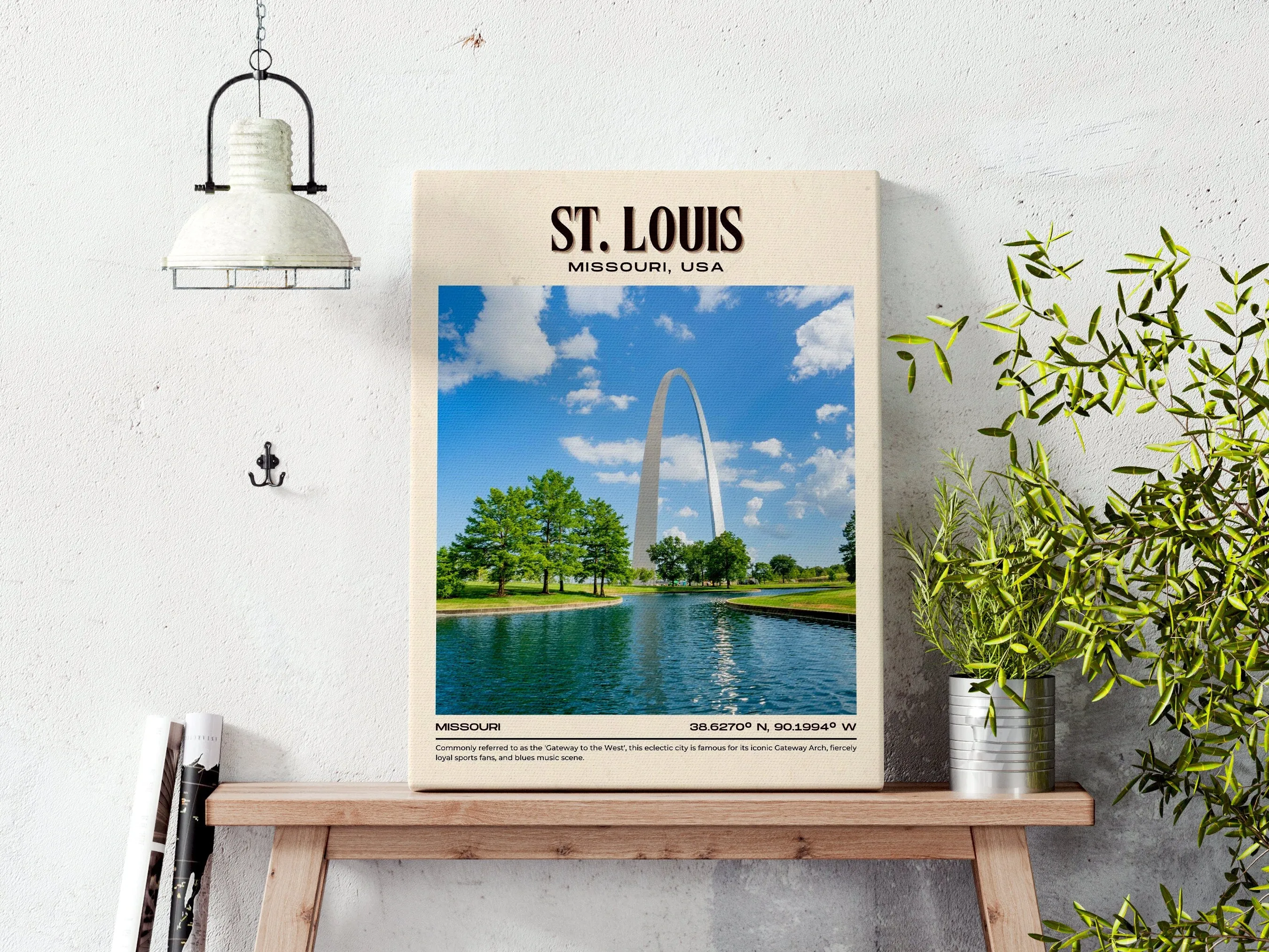 St. Louis Vintage Wall Art, Missouri, USA