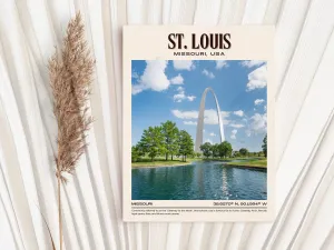 St. Louis Vintage Wall Art, Missouri, USA