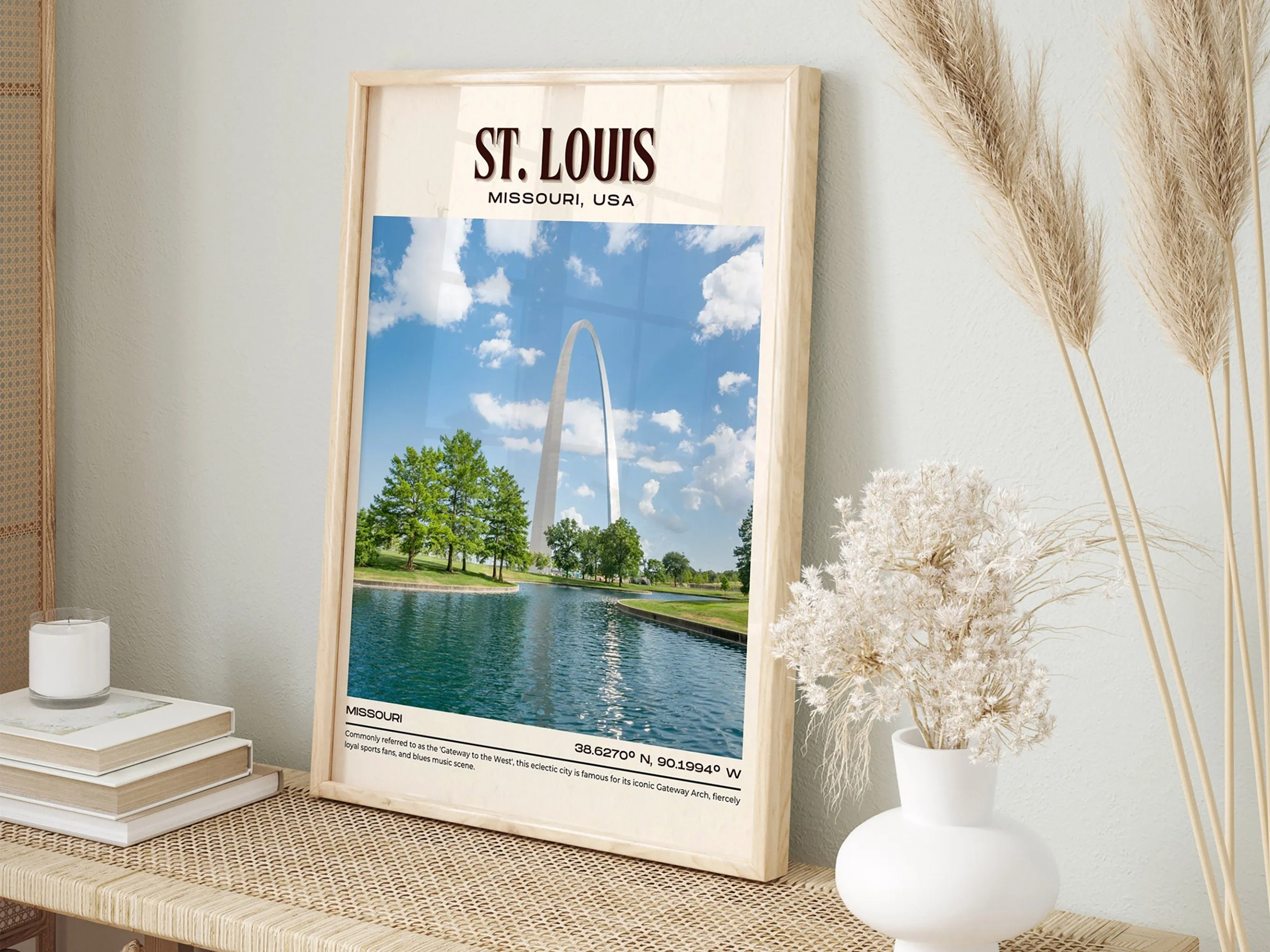 St. Louis Vintage Wall Art, Missouri, USA