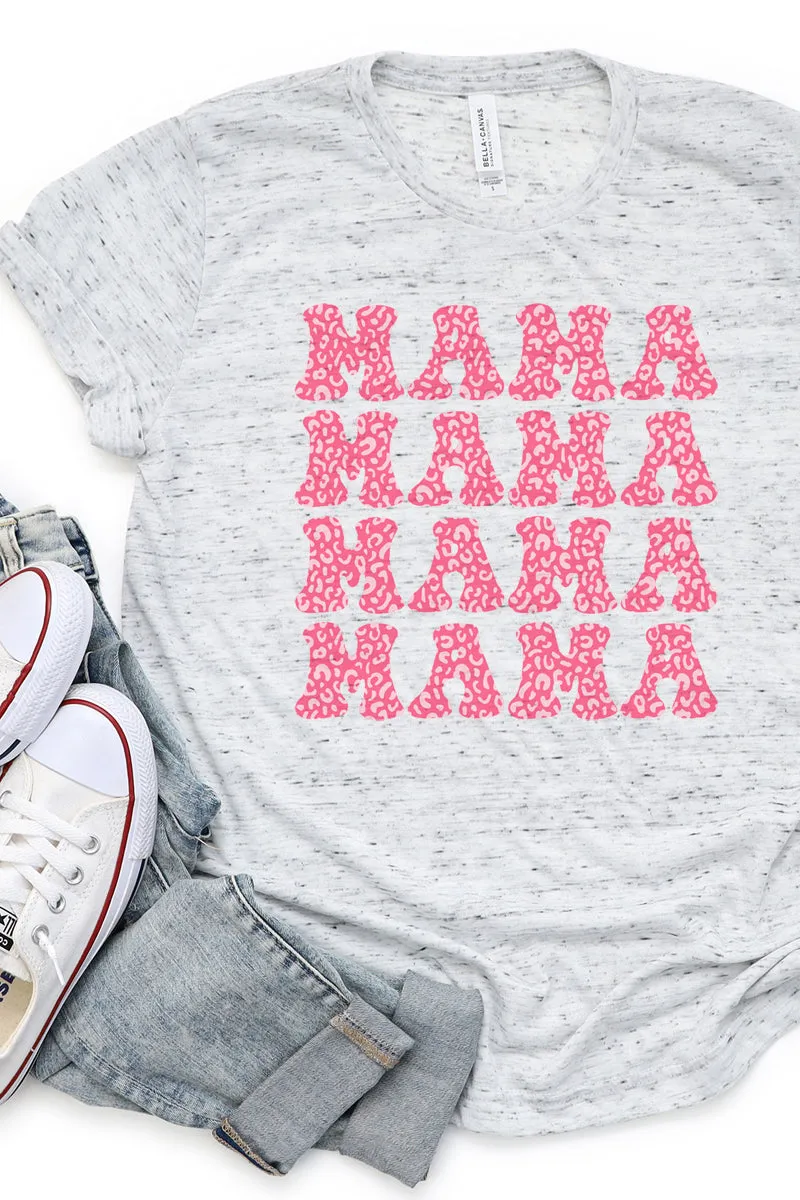 Stacked Cheetah Mama Unisex Short Sleeve Tee