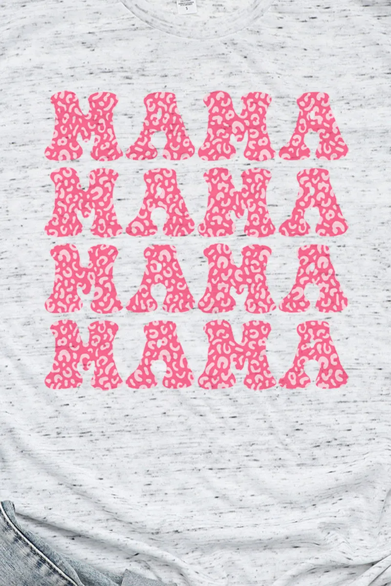 Stacked Cheetah Mama Unisex Short Sleeve Tee