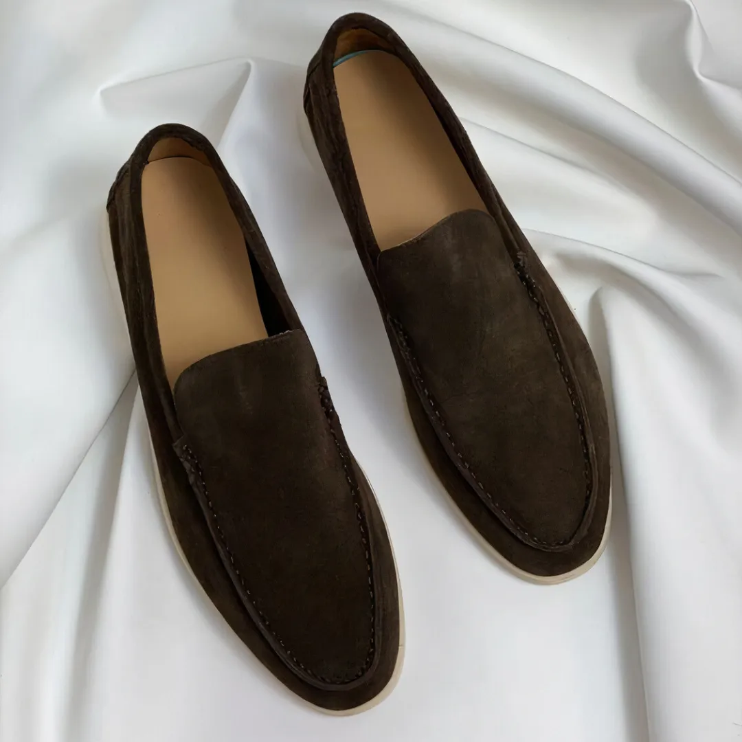 Stylebewusst - Vintage Leder Herren Slipper