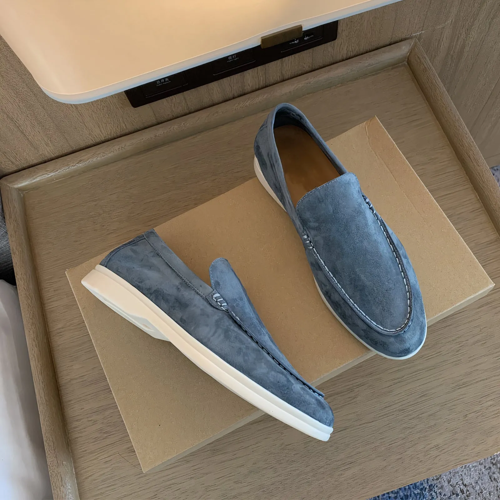 Stylebewusst - Vintage Leder Herren Slipper