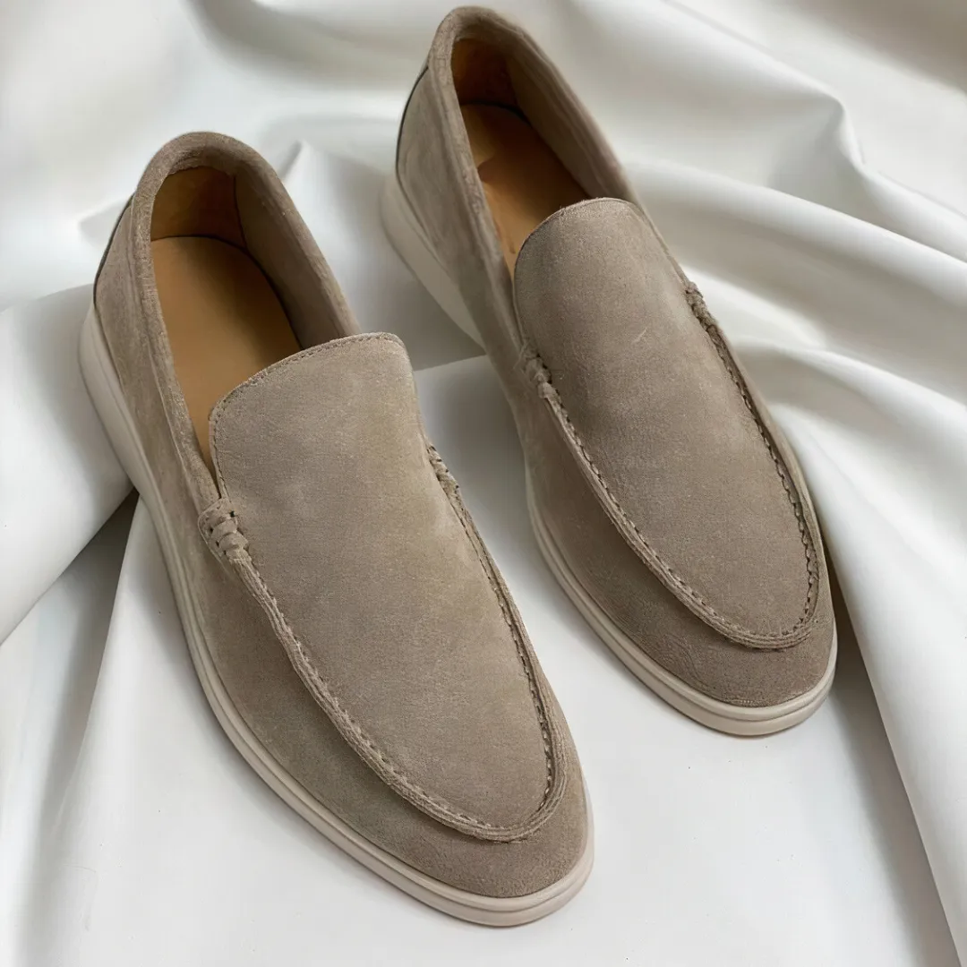 Stylebewusst - Vintage Leder Herren Slipper