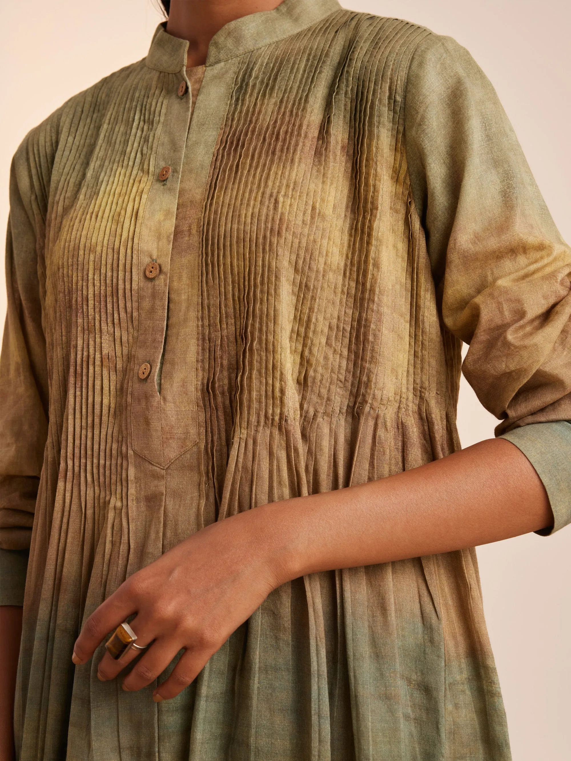 Summer Dress Tuscan-Impression-Cotton Voile Ss25-Td-Imp-Cord