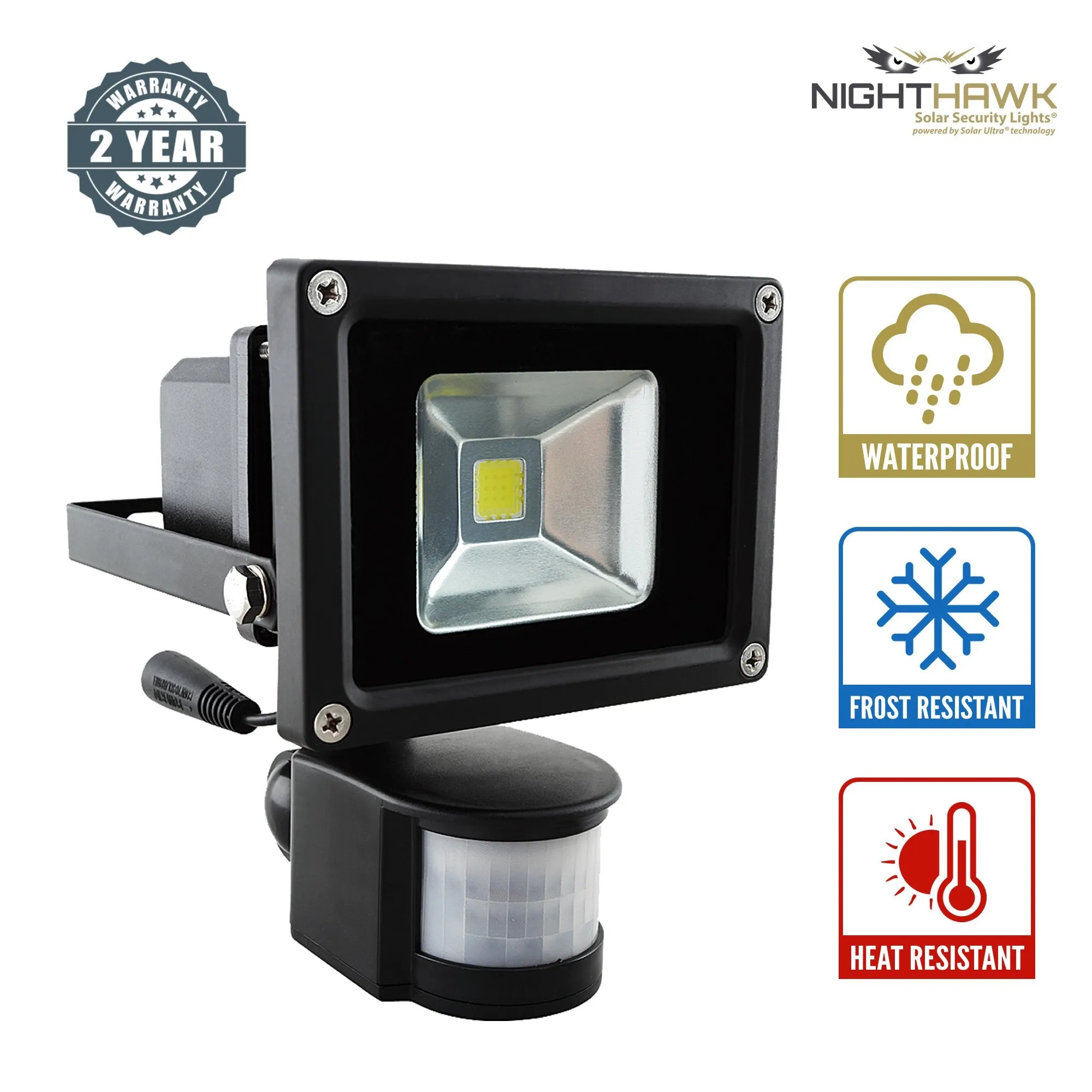 Super Bright LED Solar Security Light — with separate solar panel