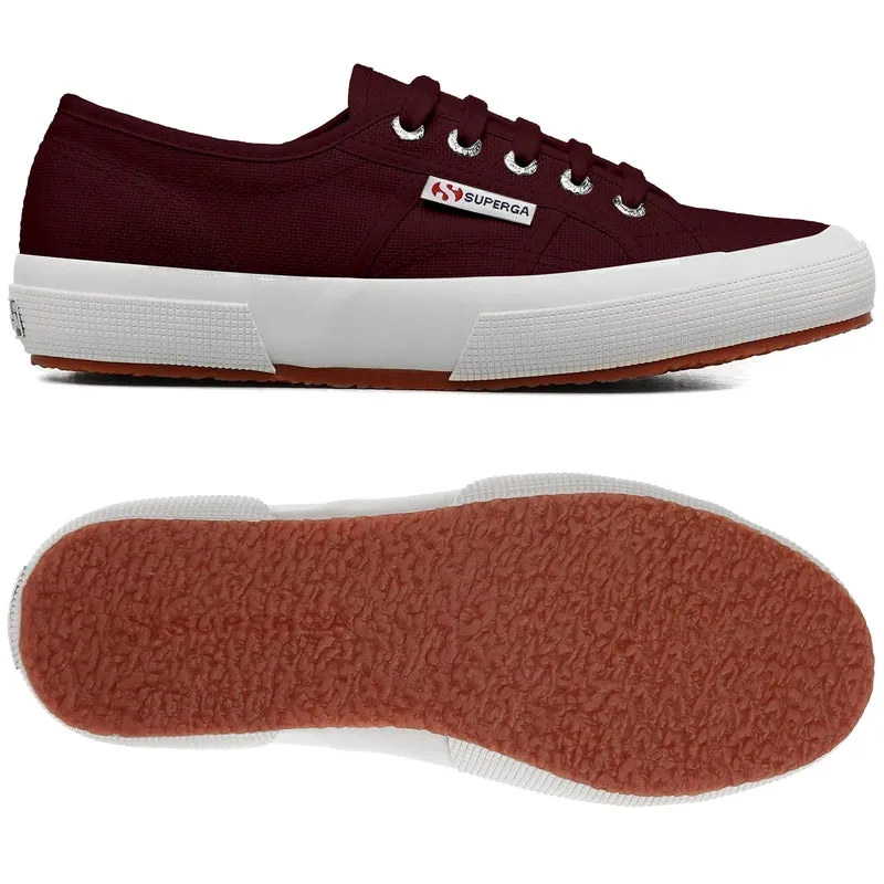 Superga Convas Lace-Up Sneaker Maroon