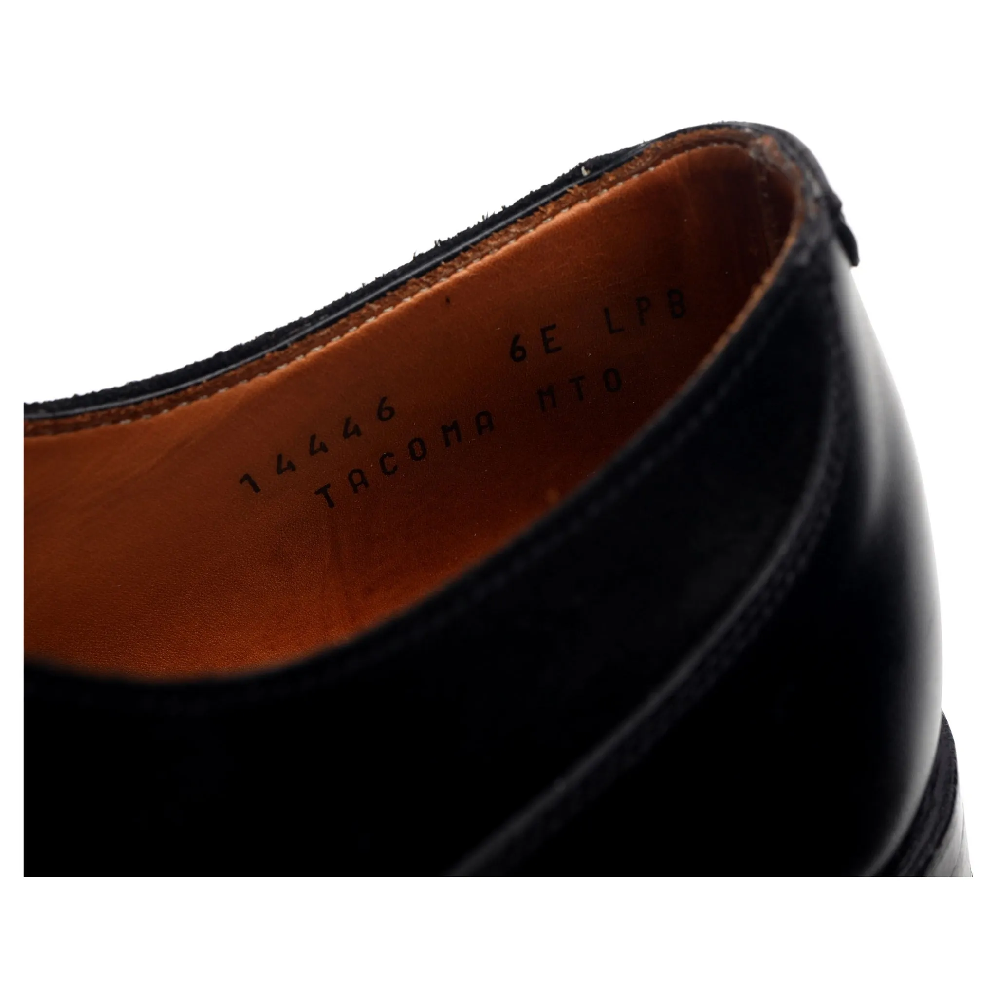 'Tacoma' Black Leather Oxford UK 6 E