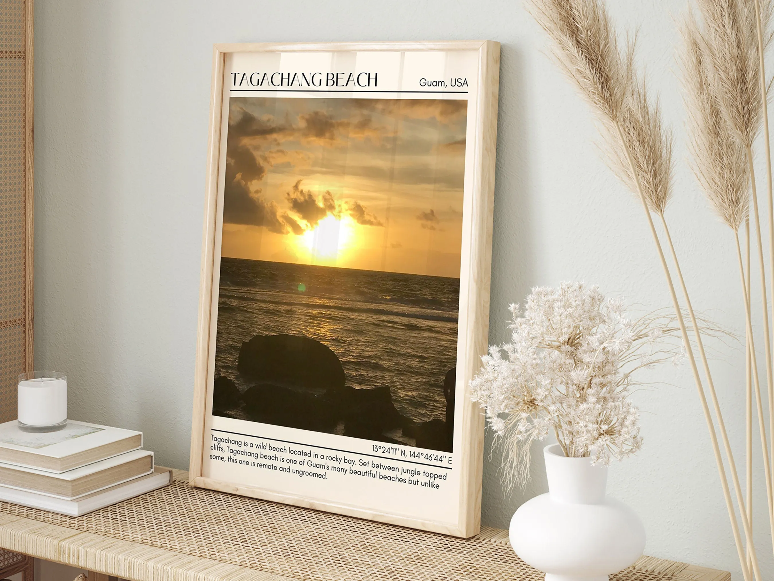 Tagachang Beach Wall Canvas, USA