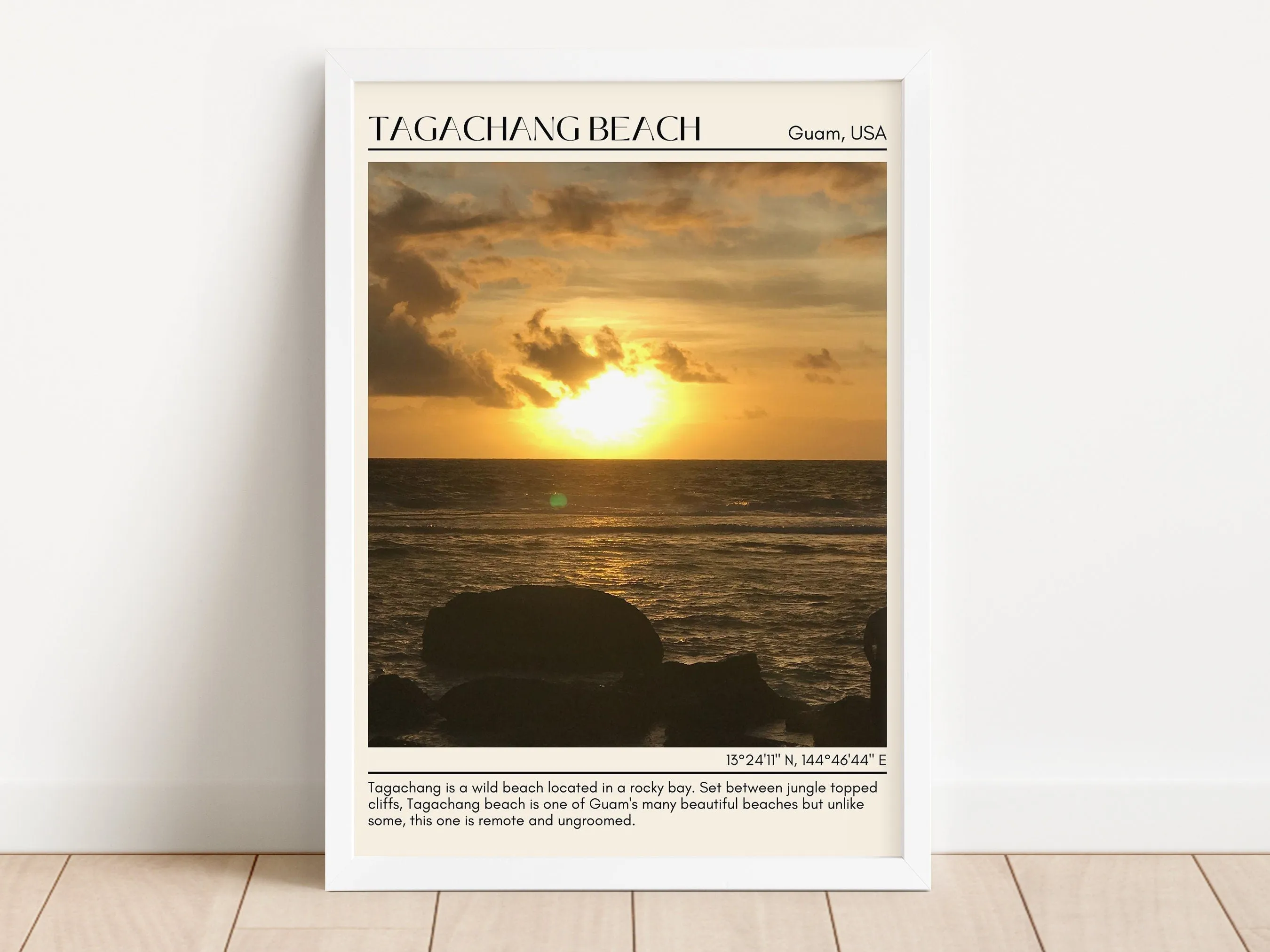 Tagachang Beach Wall Canvas, USA