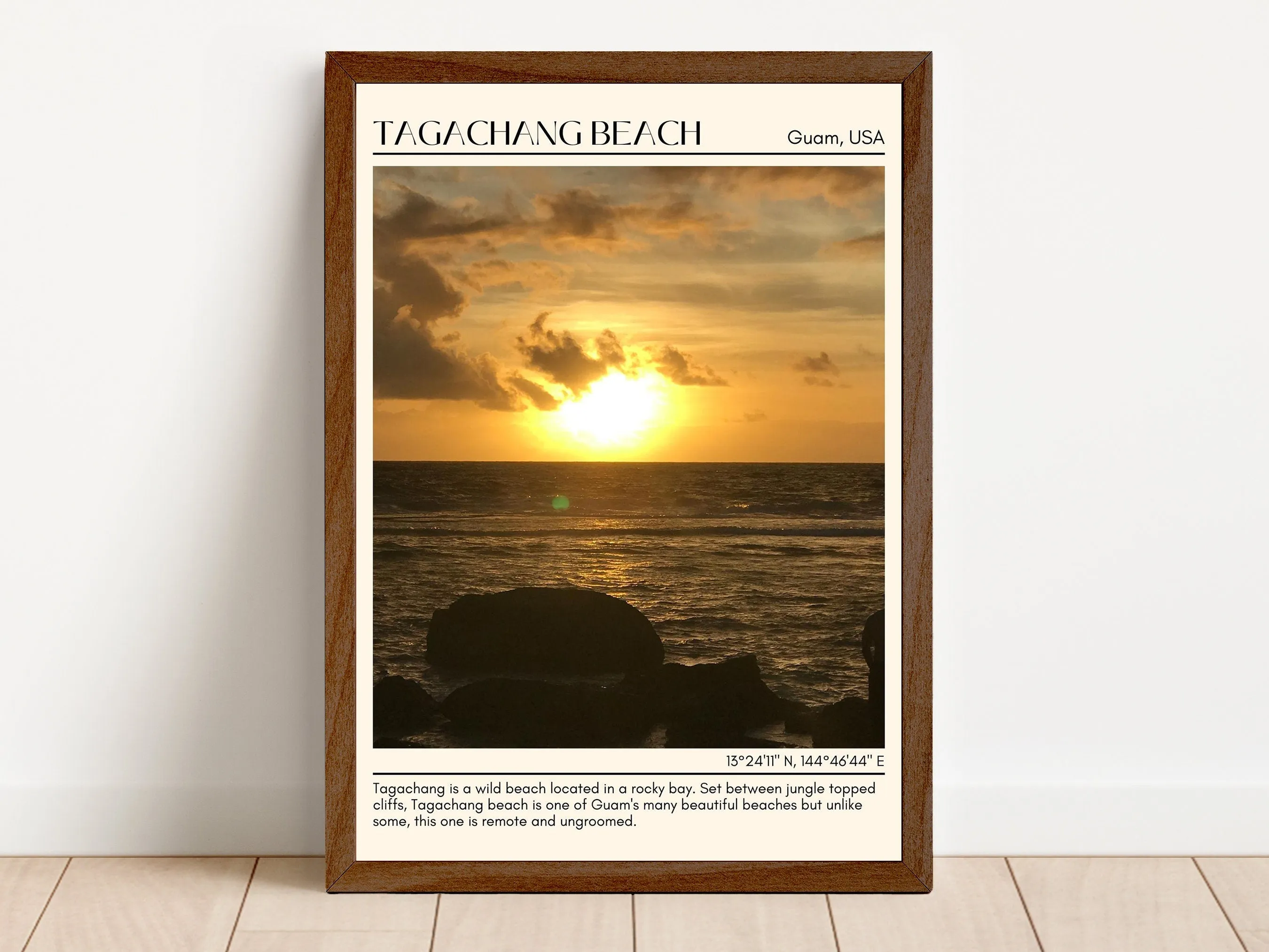 Tagachang Beach Wall Canvas, USA