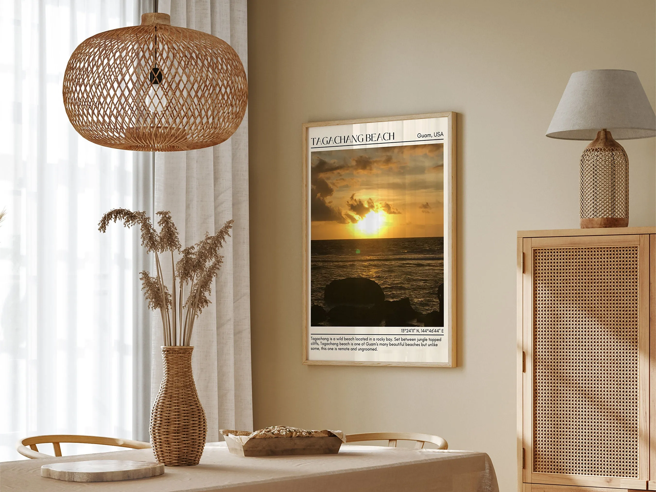 Tagachang Beach Wall Canvas, USA