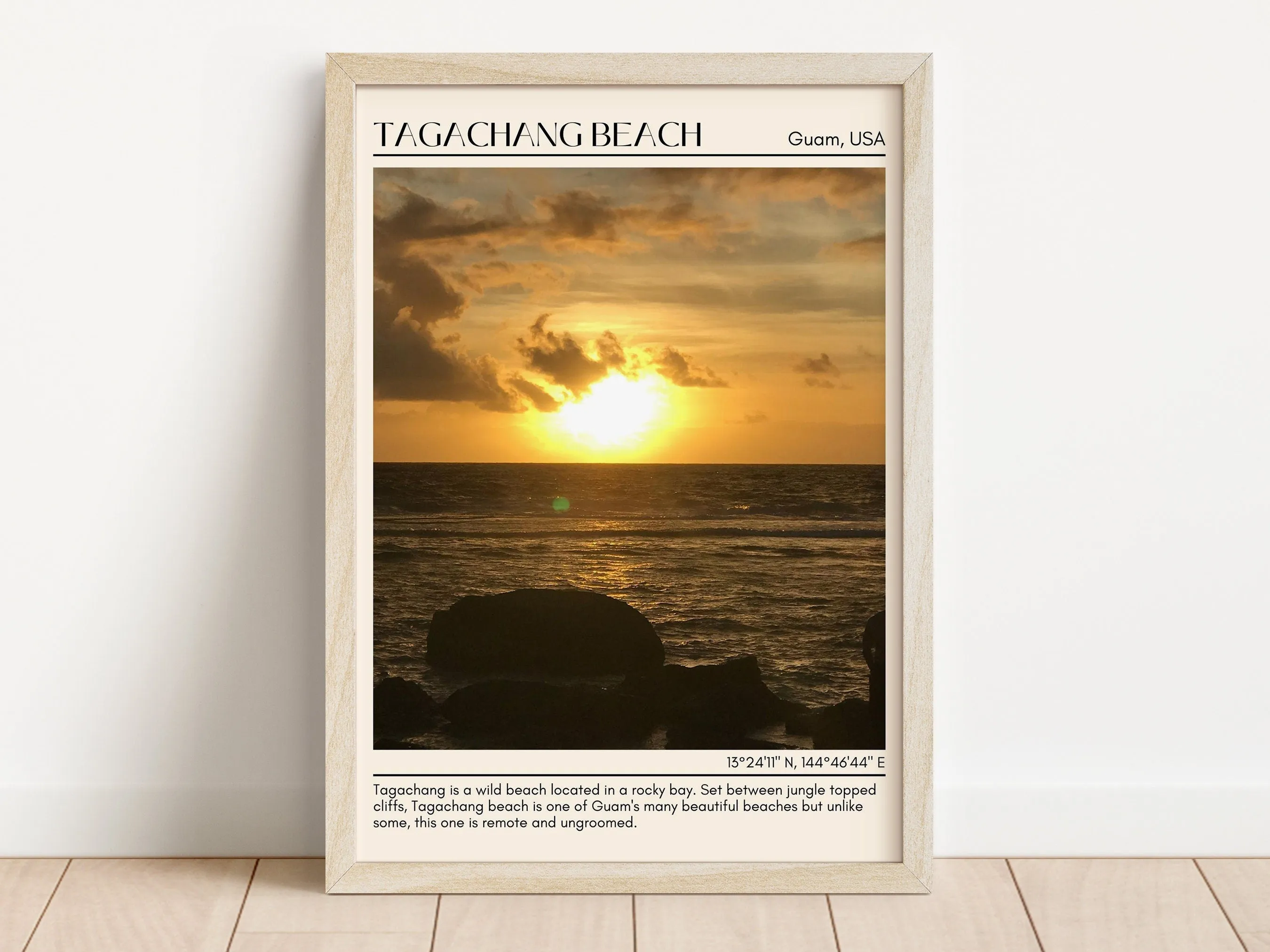 Tagachang Beach Wall Canvas, USA