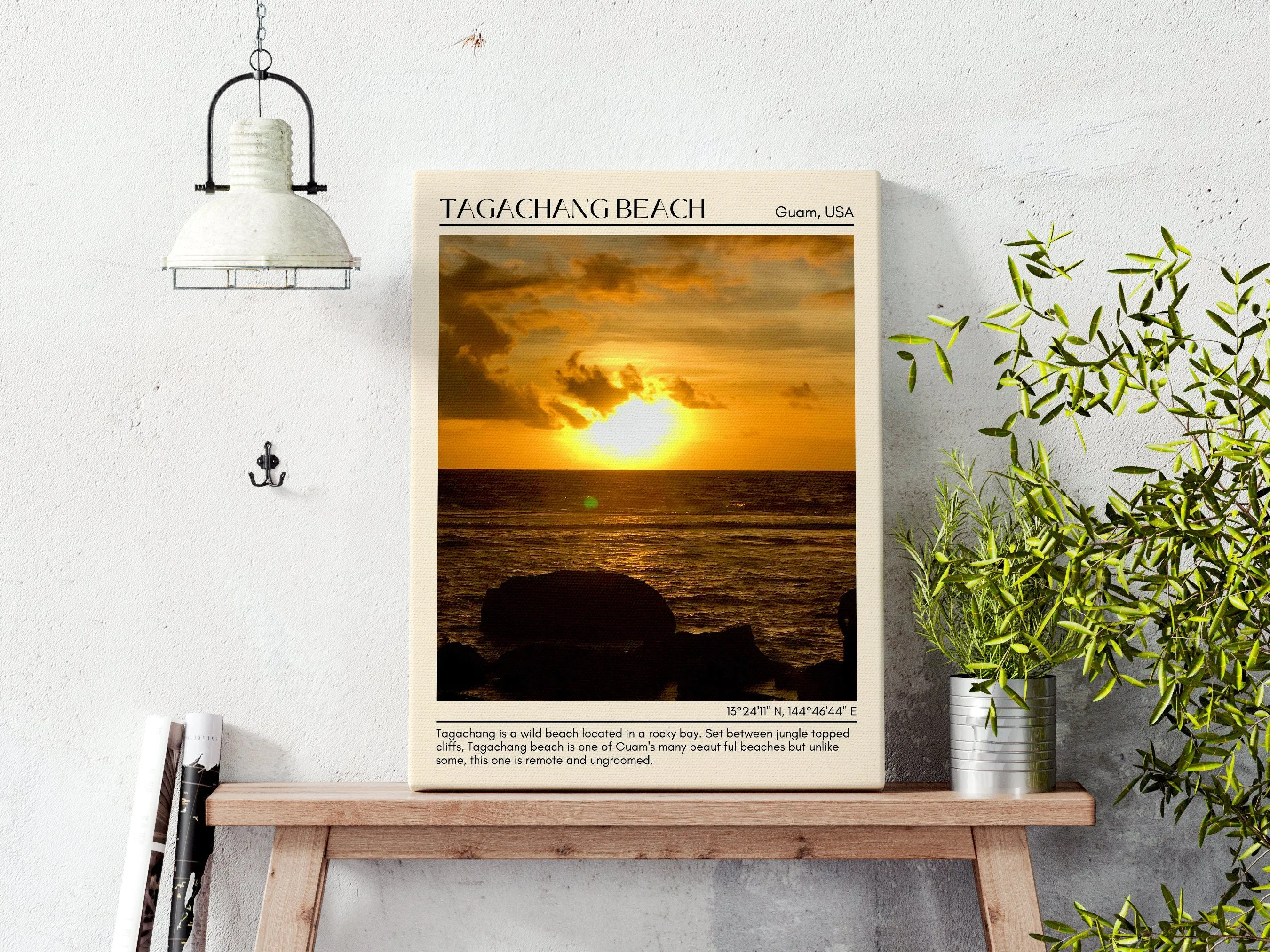 Tagachang Beach Wall Canvas, USA