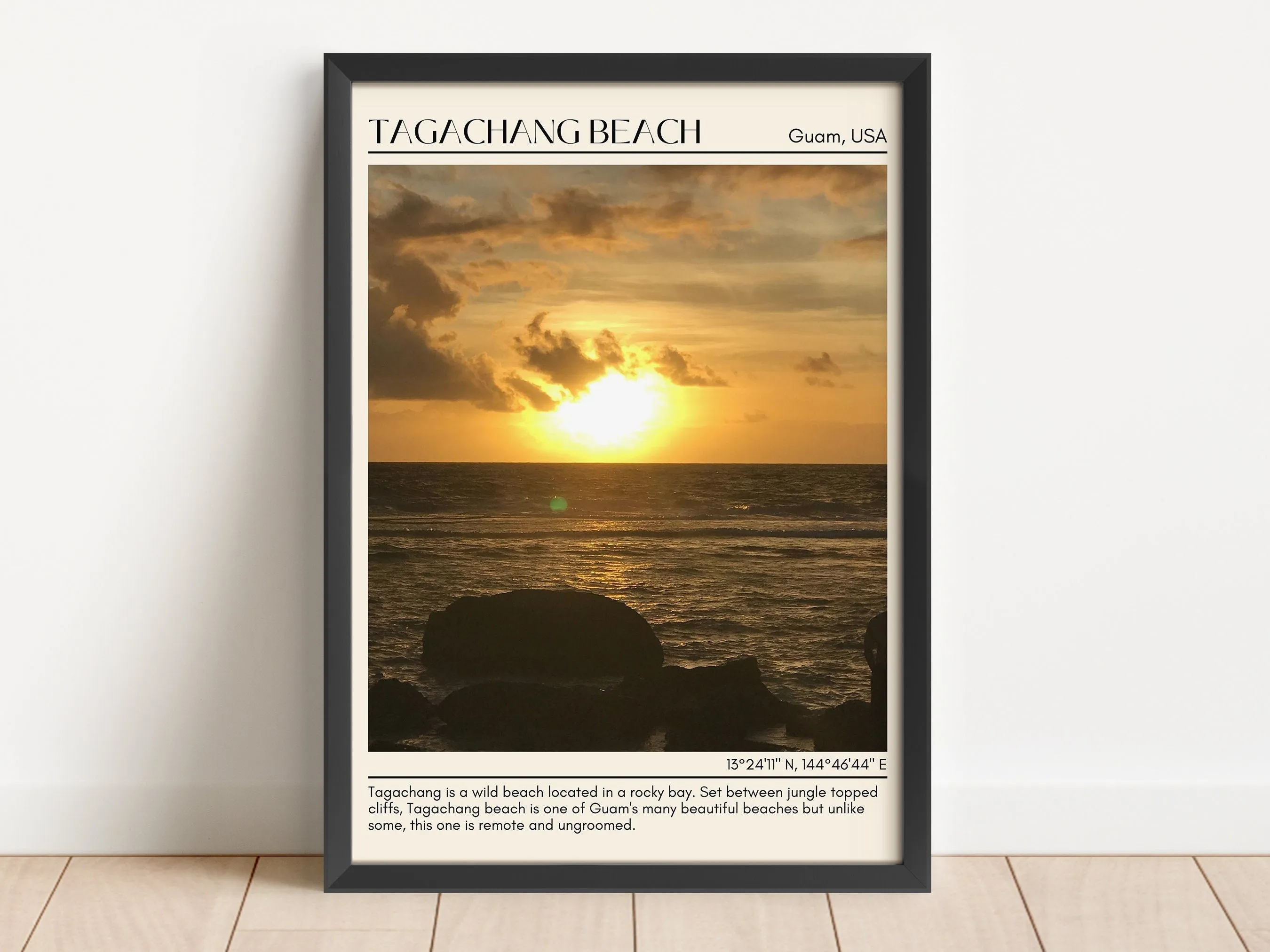 Tagachang Beach Wall Canvas, USA