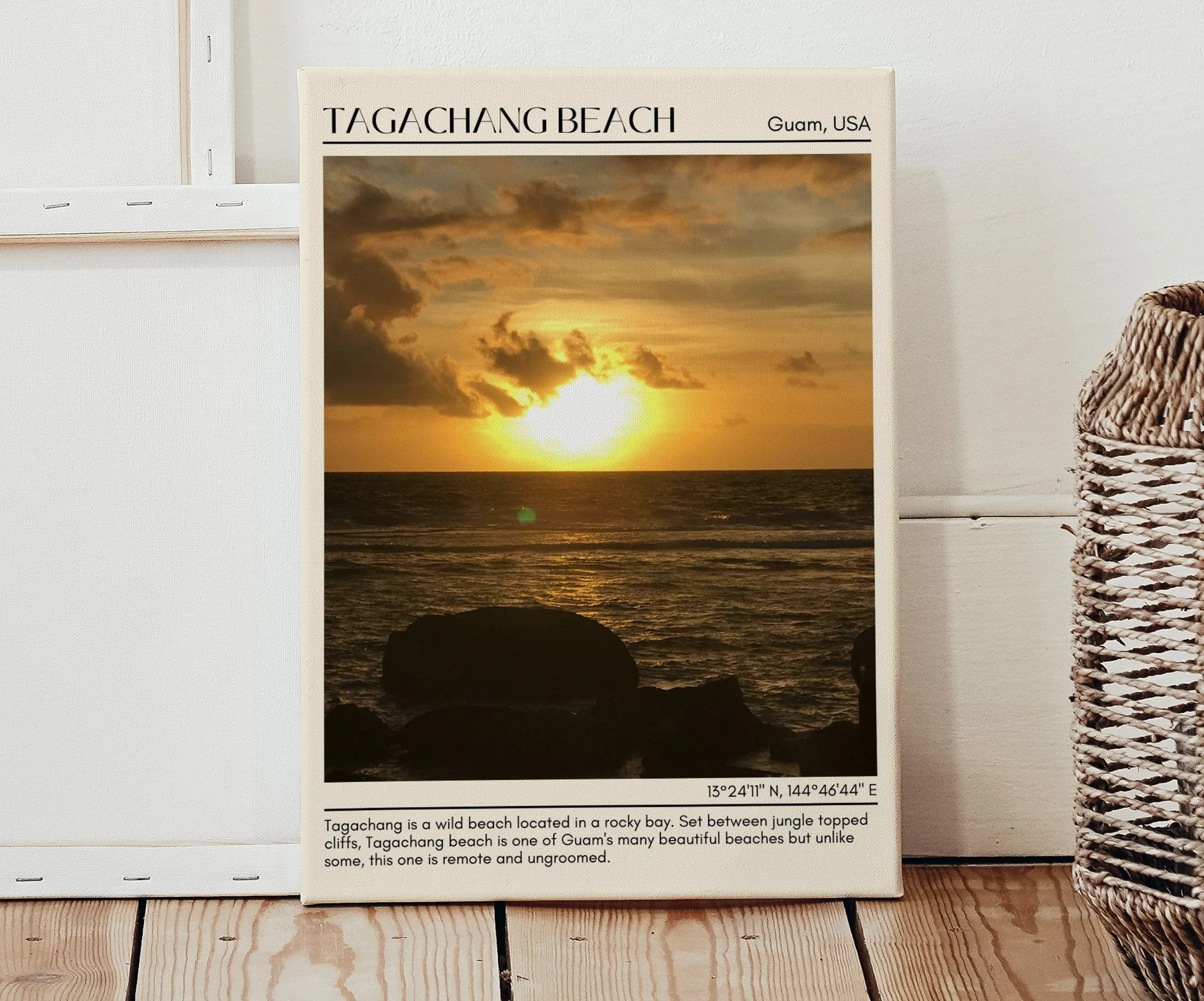 Tagachang Beach Wall Canvas, USA