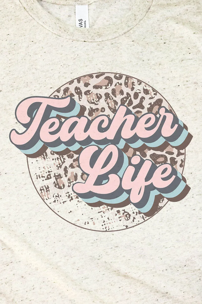 Teacher Life Circle Tri-Blend Short Sleeve Tee