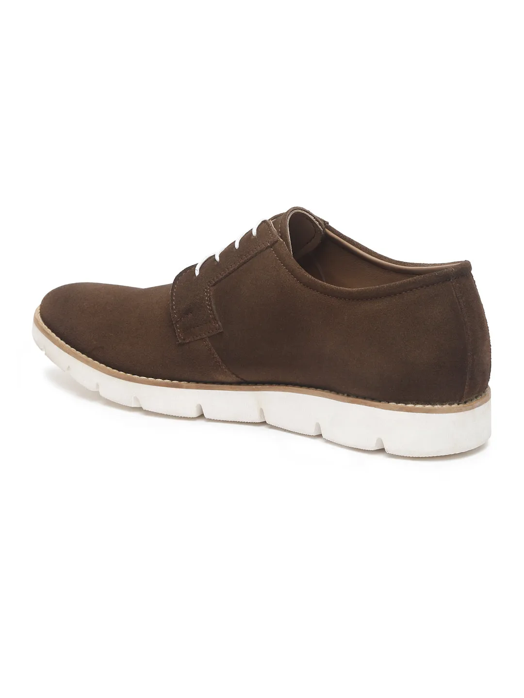 Teakwood Leather Men Solid Olive Round-Toe Casual Shoes - Clearance sale