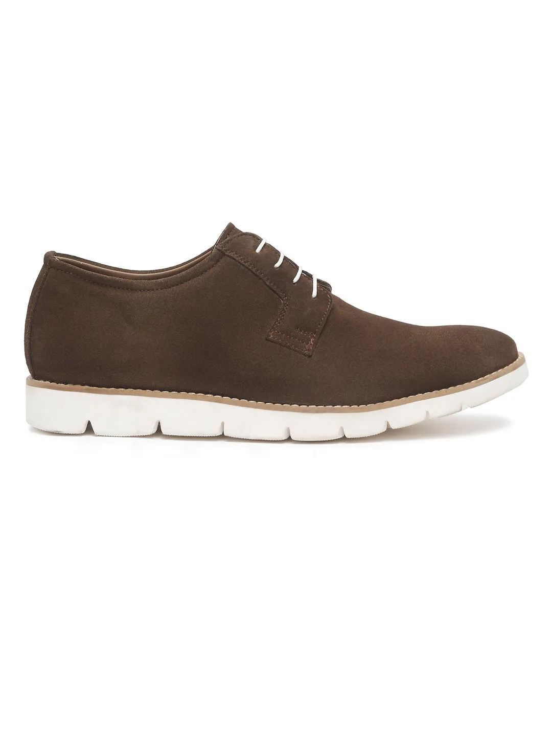 Teakwood Leather Men Solid Olive Round-Toe Casual Shoes - Clearance sale