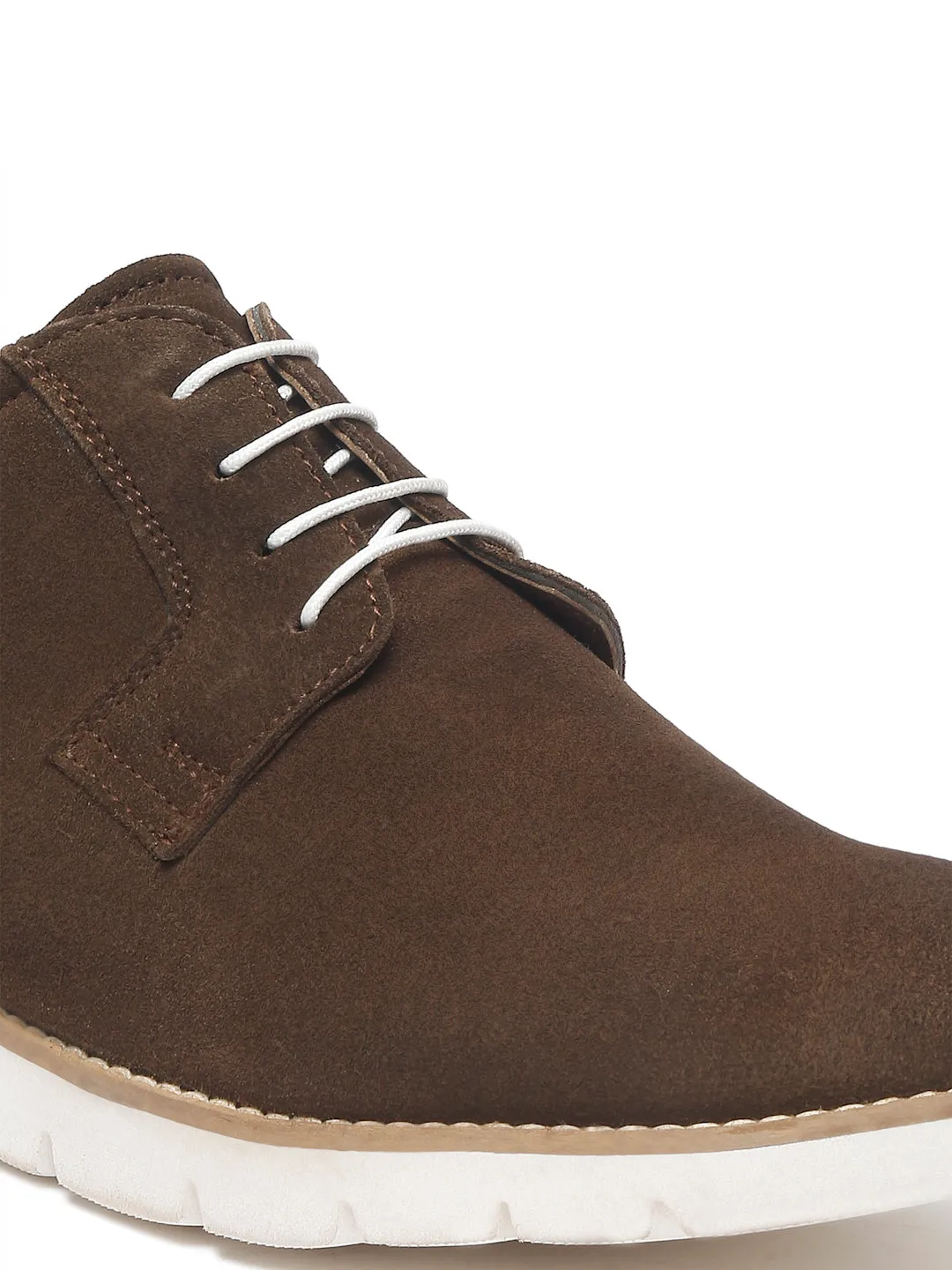 Teakwood Leather Men Solid Olive Round-Toe Casual Shoes - Clearance sale