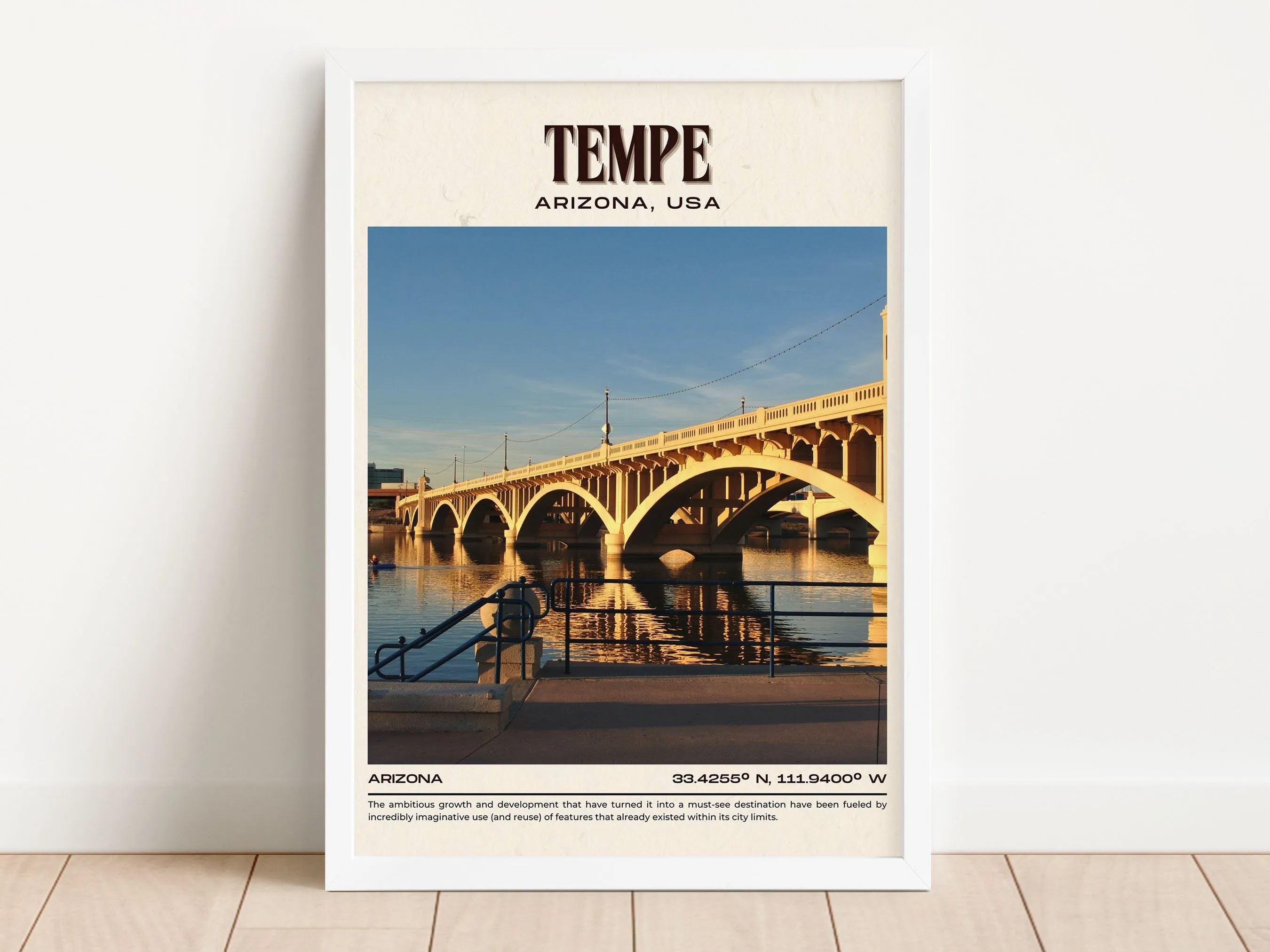 Tempe Vintage Wall Art, Arizona, USA
