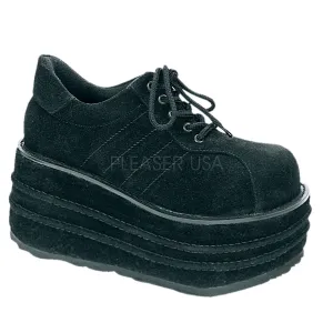 TEMPO-08  Black Vegan Suede