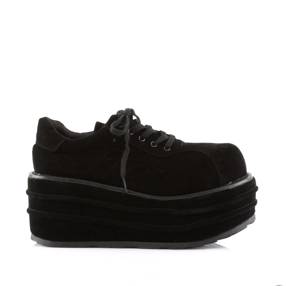 TEMPO-08  Black Vegan Suede