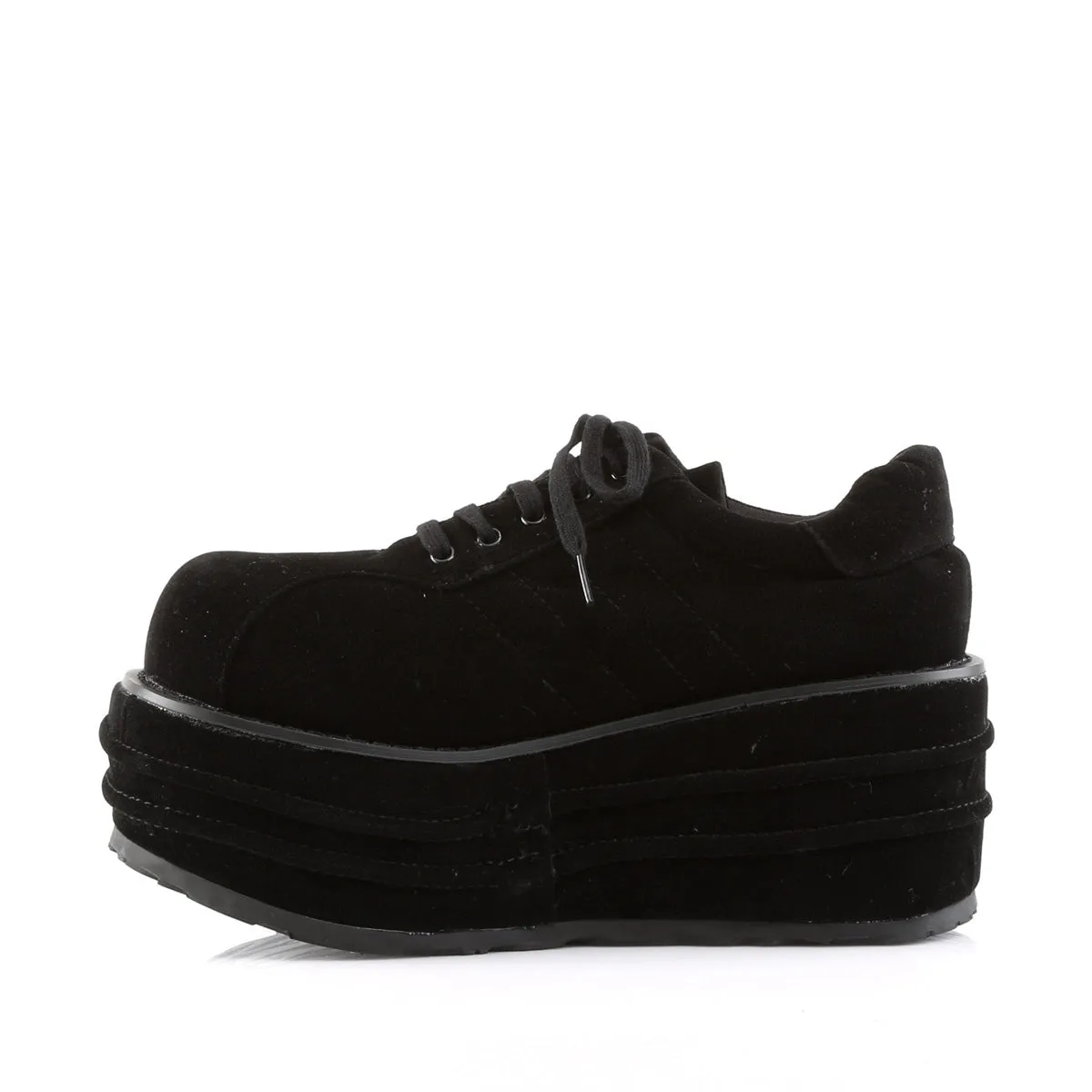 TEMPO-08  Black Vegan Suede