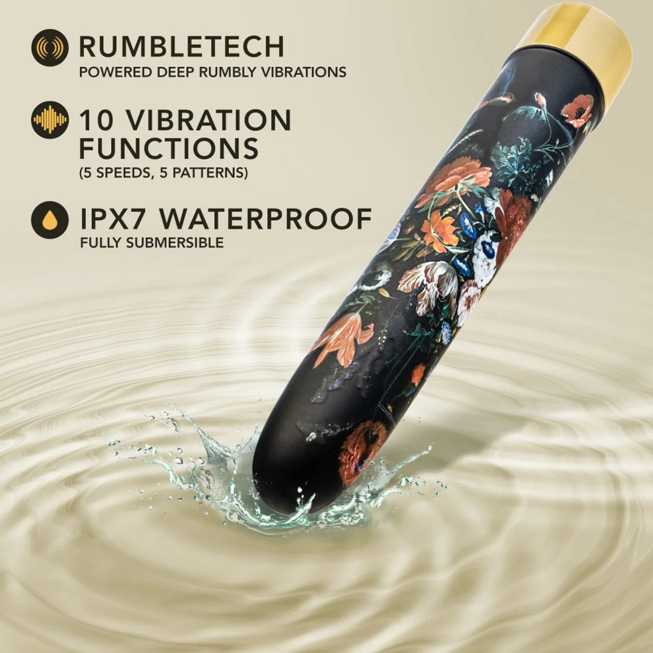 The Collection - Bountiful - 7 Inch Rechargeable Vibe - Flora