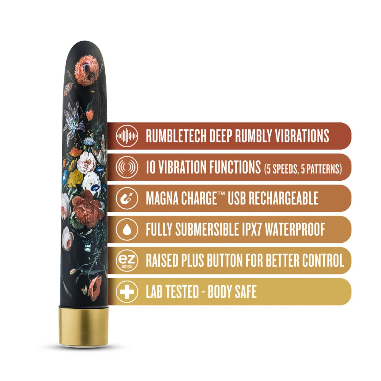 The Collection - Bountiful - 7 Inch Rechargeable Vibe - Flora