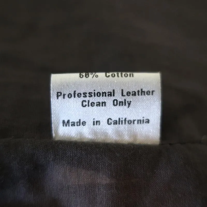 The Eternal Leather Biker Jacket Black Size Small Moto Jacket