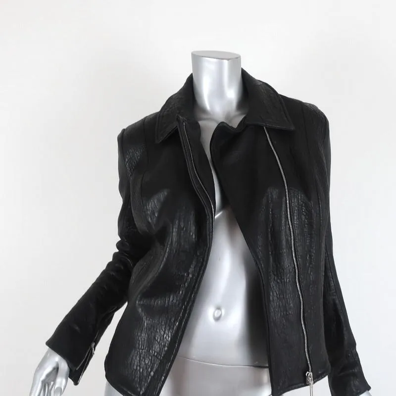 The Eternal Leather Biker Jacket Black Size Small Moto Jacket