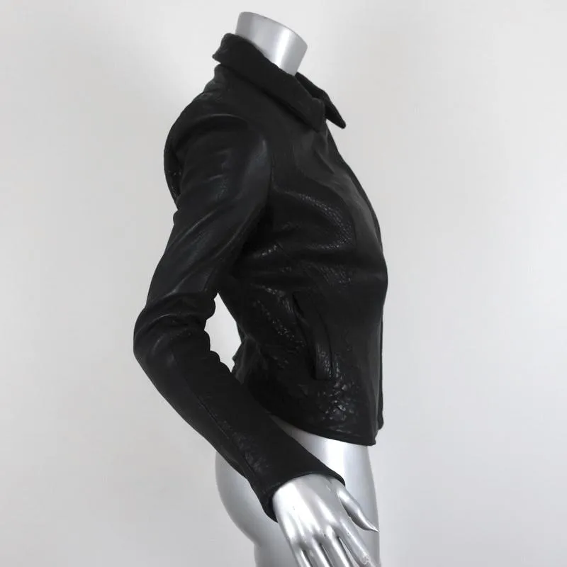 The Eternal Leather Biker Jacket Black Size Small Moto Jacket
