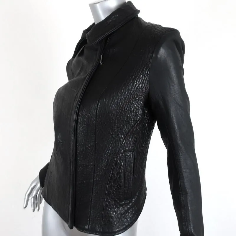 The Eternal Leather Biker Jacket Black Size Small Moto Jacket