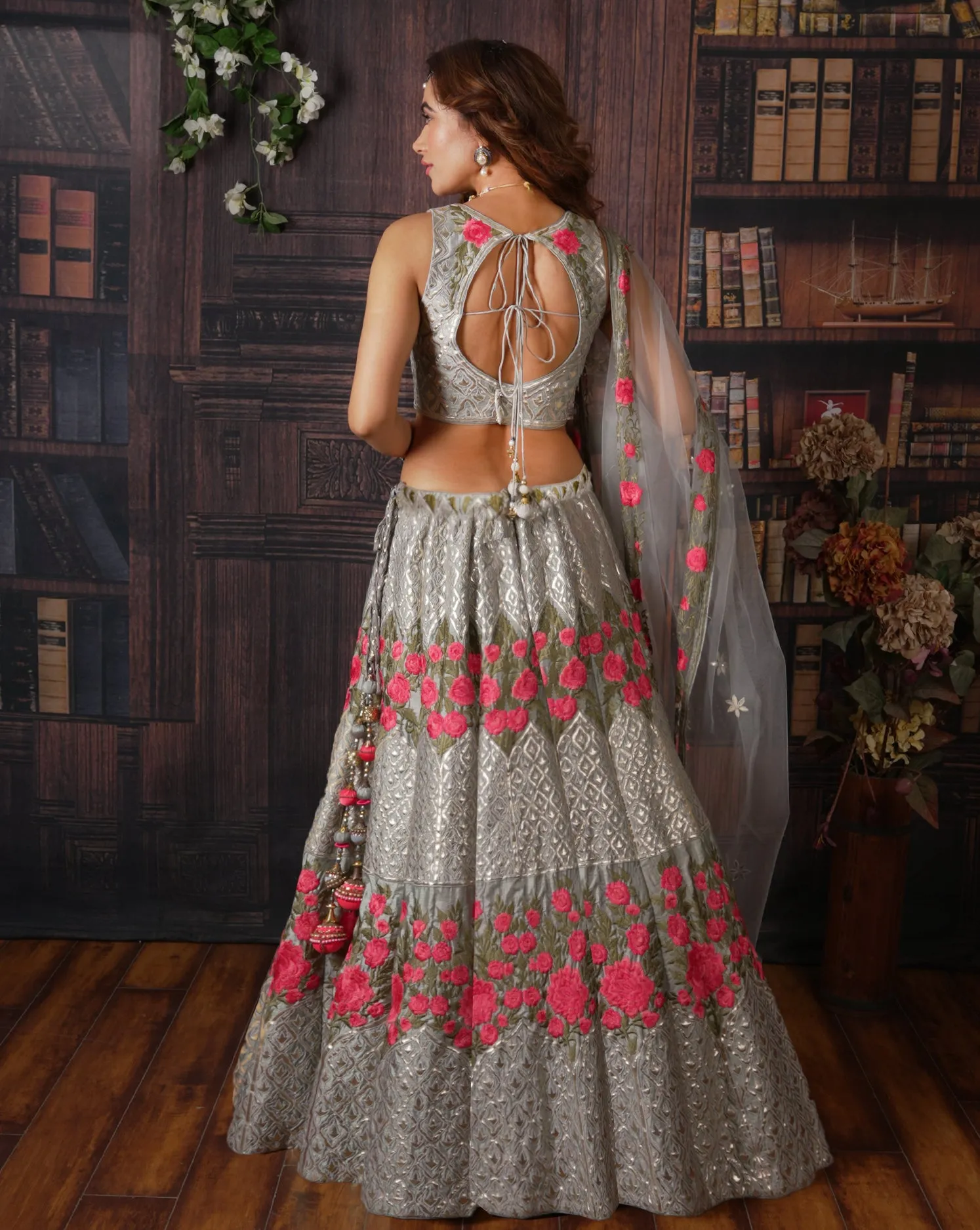 The Paeonia Lehenga