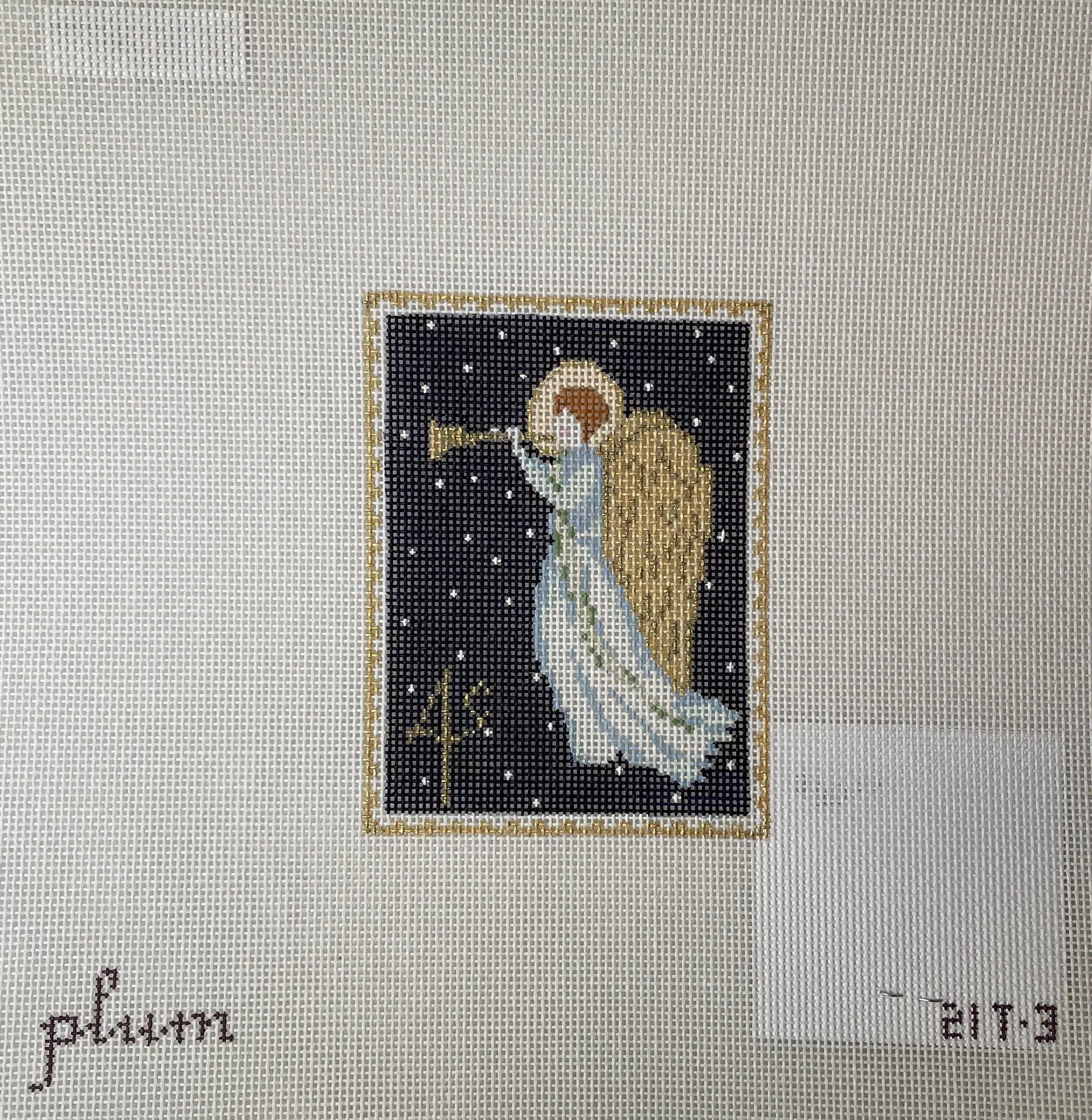 The Plum Stitchery 21T-3 Vintage Stamp Collection- Angel