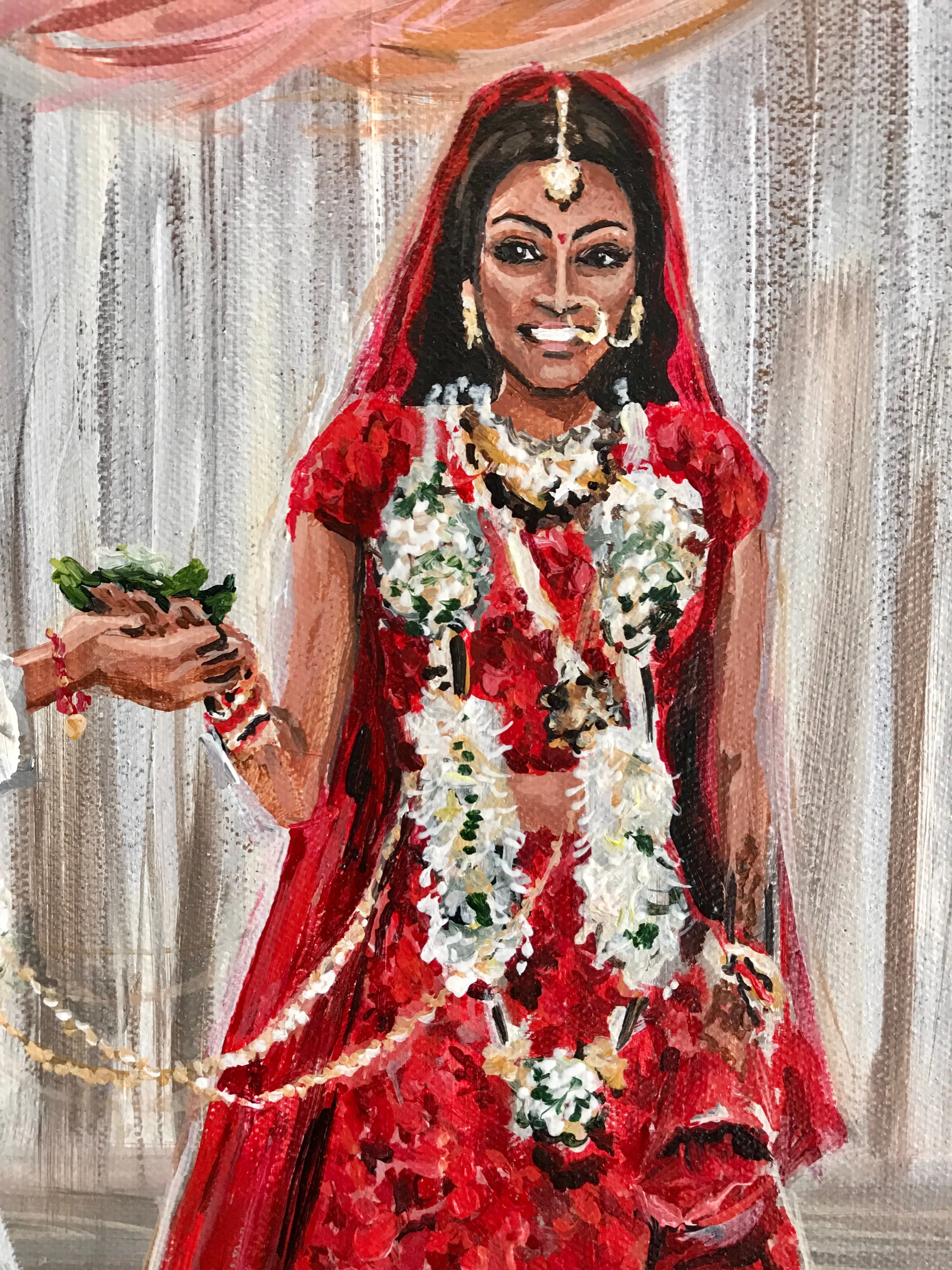 Traditional Indian Wedding Painter LIVE