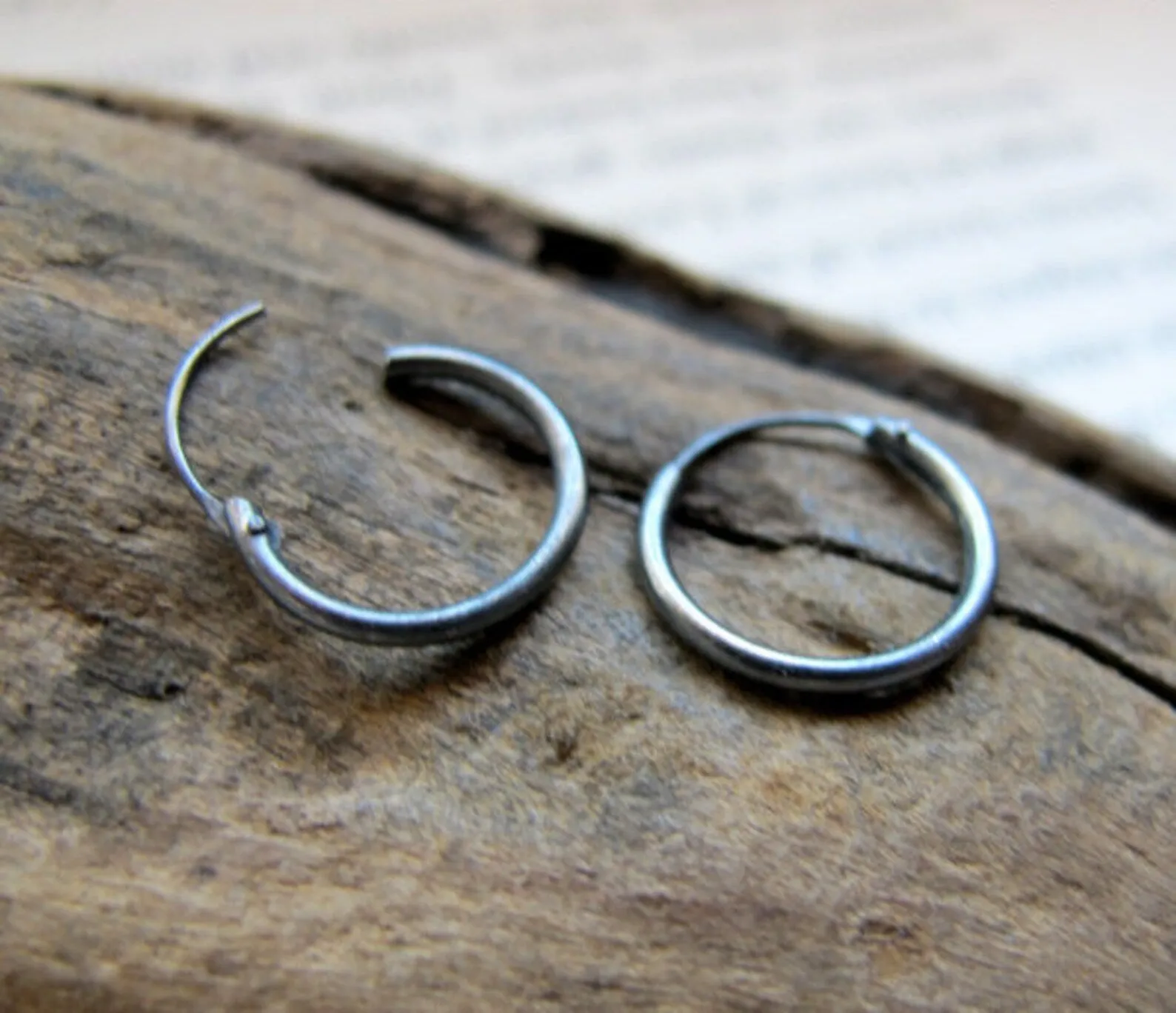 Trinity Celtic Knot Drop Earring - Huggie Triquetra Hoops