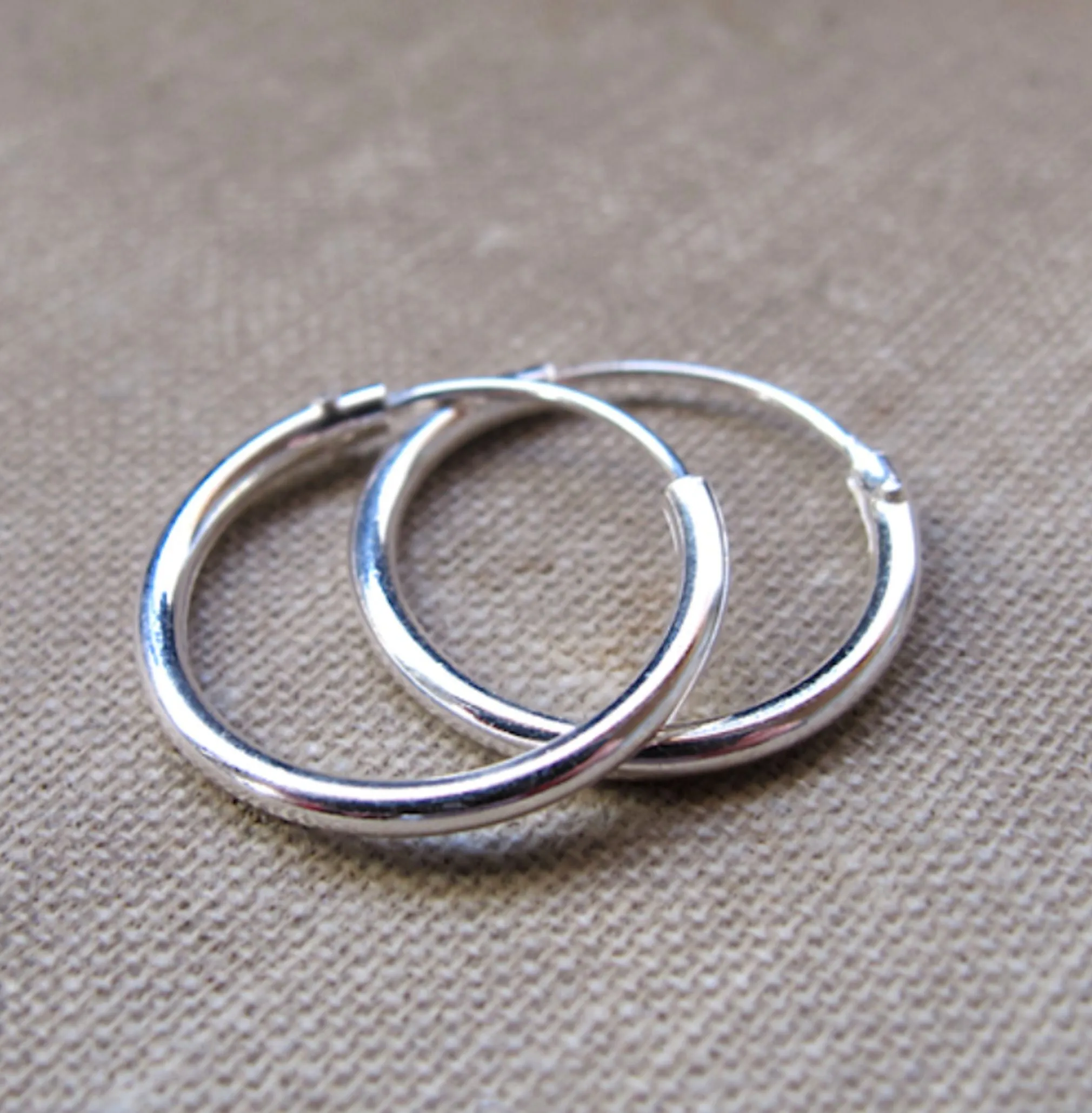 Trinity Celtic Knot Drop Earring - Huggie Triquetra Hoops