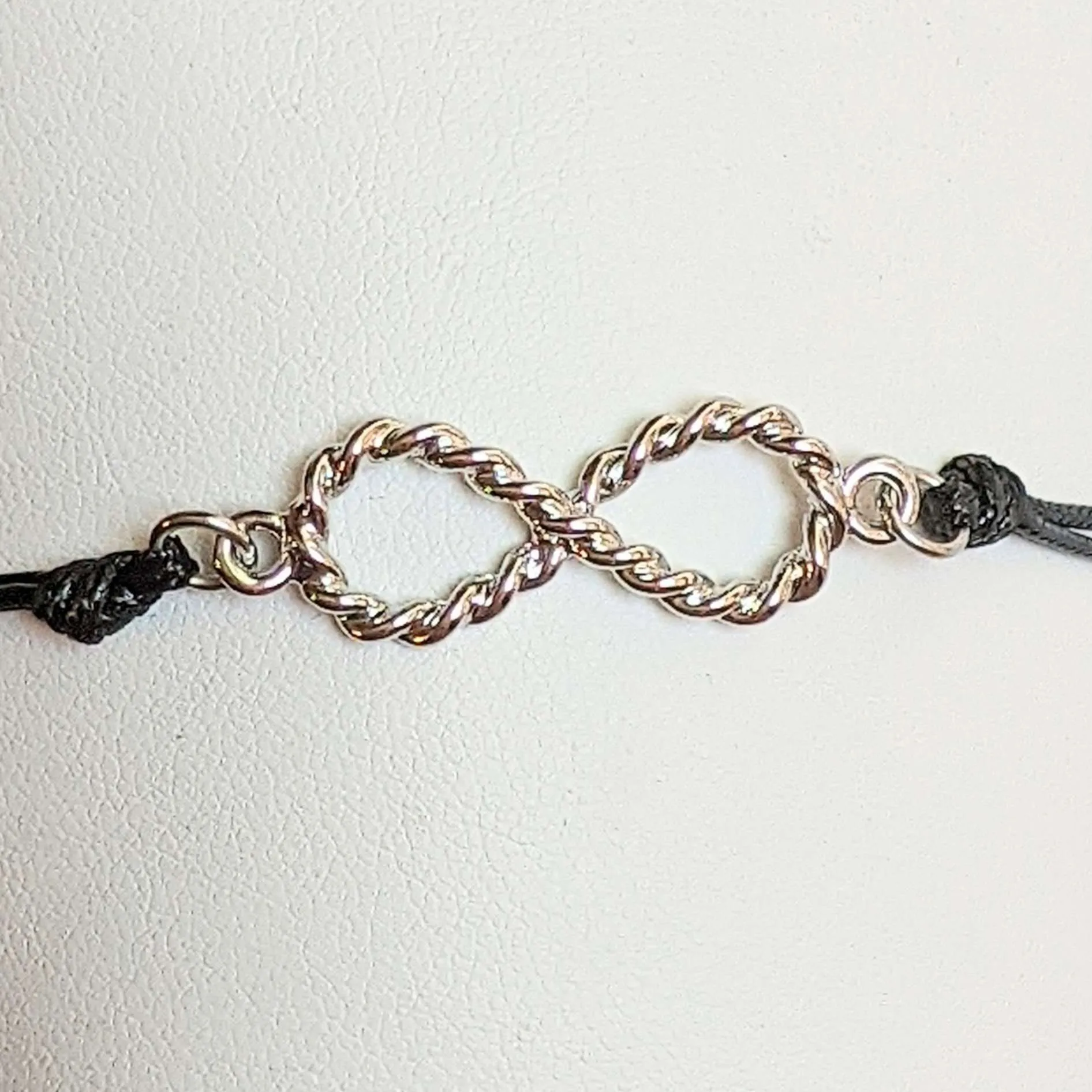 Twisted Eternity Waxed Cord surfer Bracelet