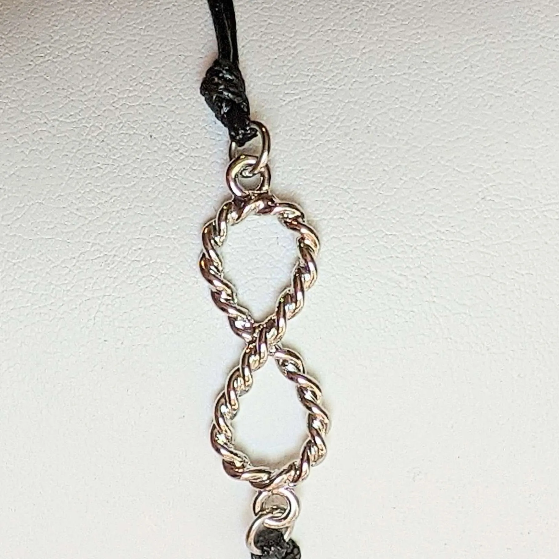 Twisted Eternity Waxed Cord surfer Bracelet