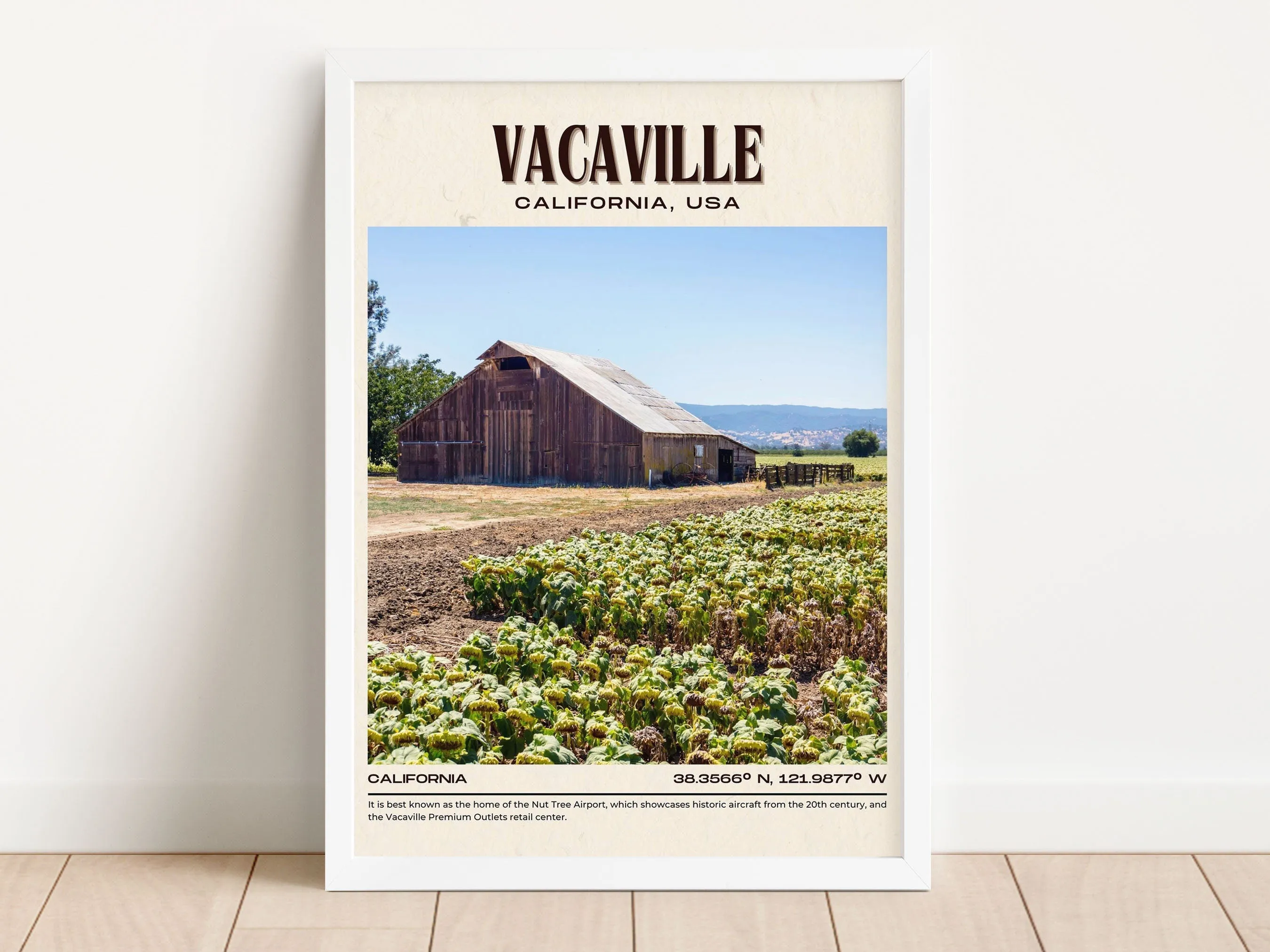 Vacaville Vintage Wall Art, California, USA