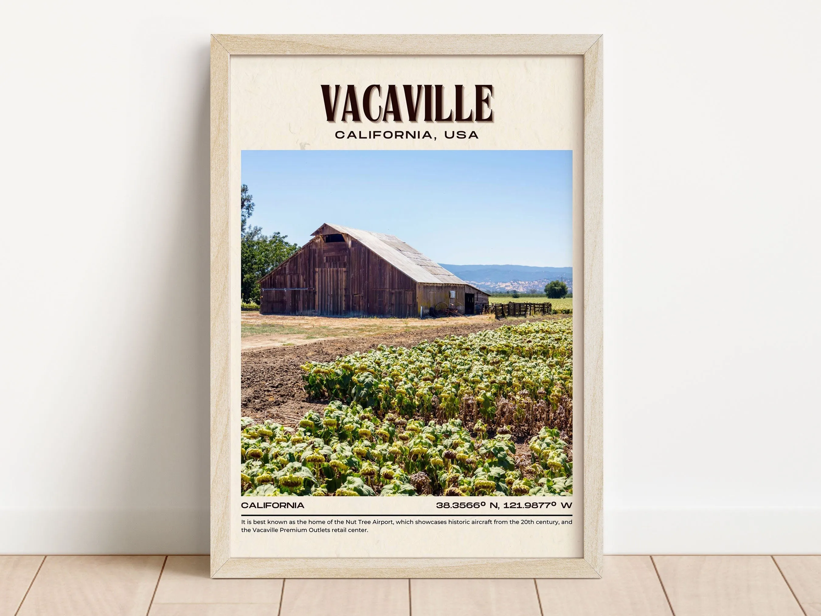 Vacaville Vintage Wall Art, California, USA