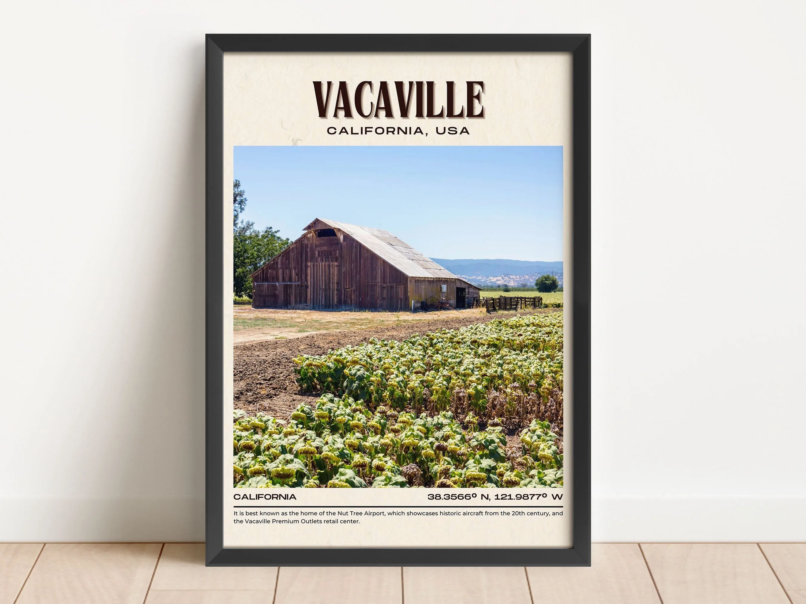 Vacaville Vintage Wall Art, California, USA